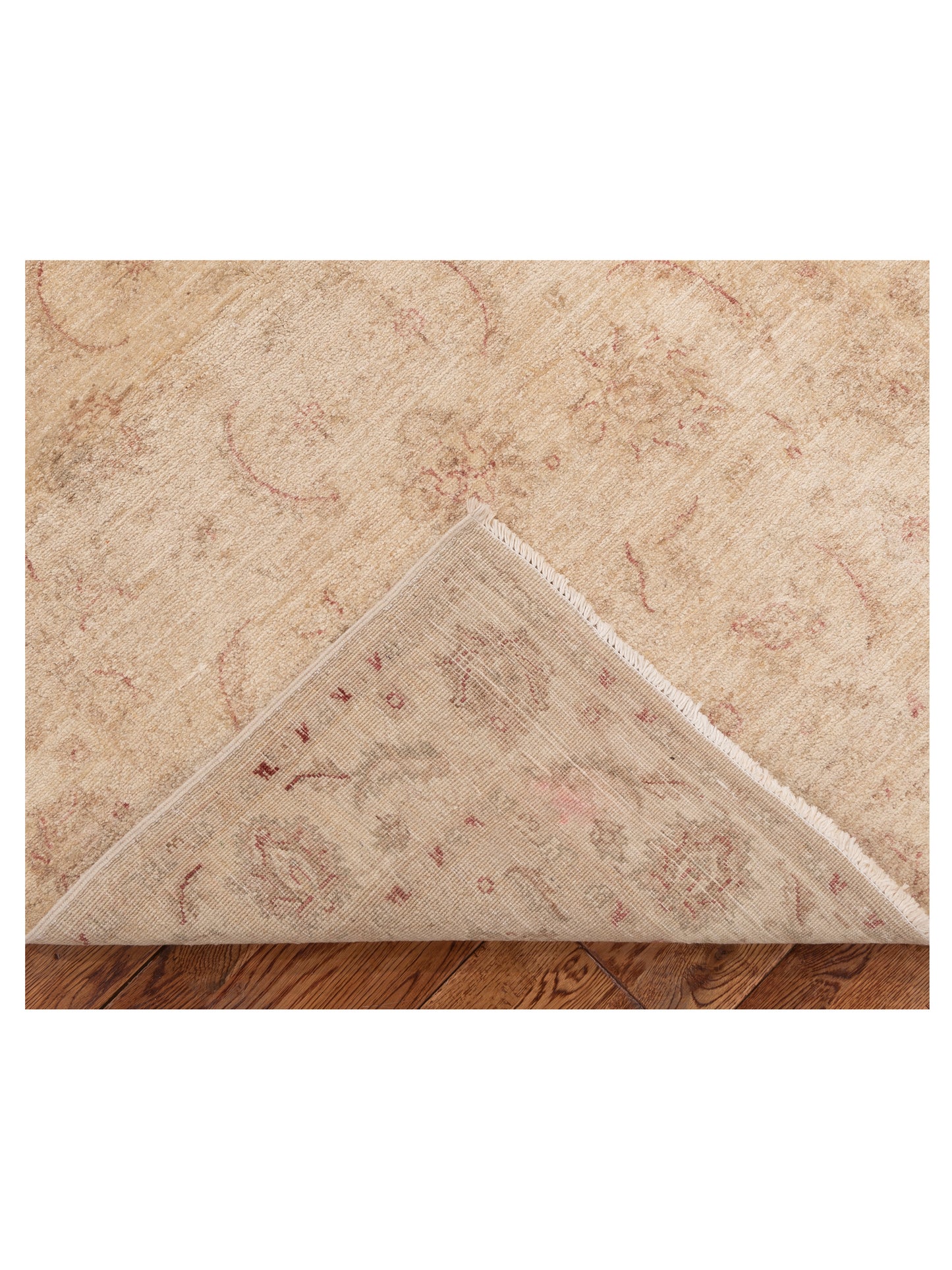 Sabira Beige Ivory 3.11x5.10 Hand Knotted Rug