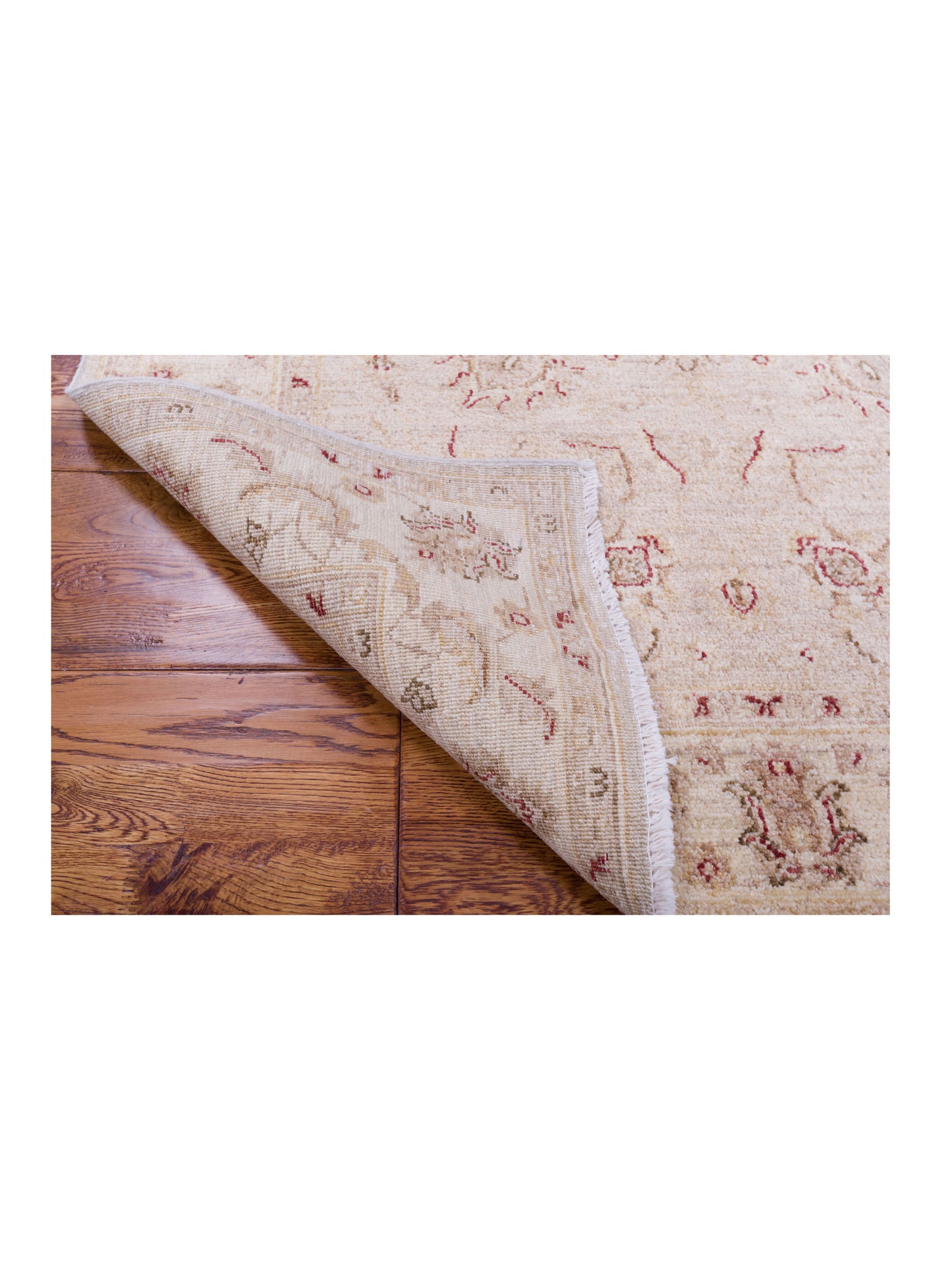 Sabira Beige Ivory 3.11x5.10 Hand Knotted Rug