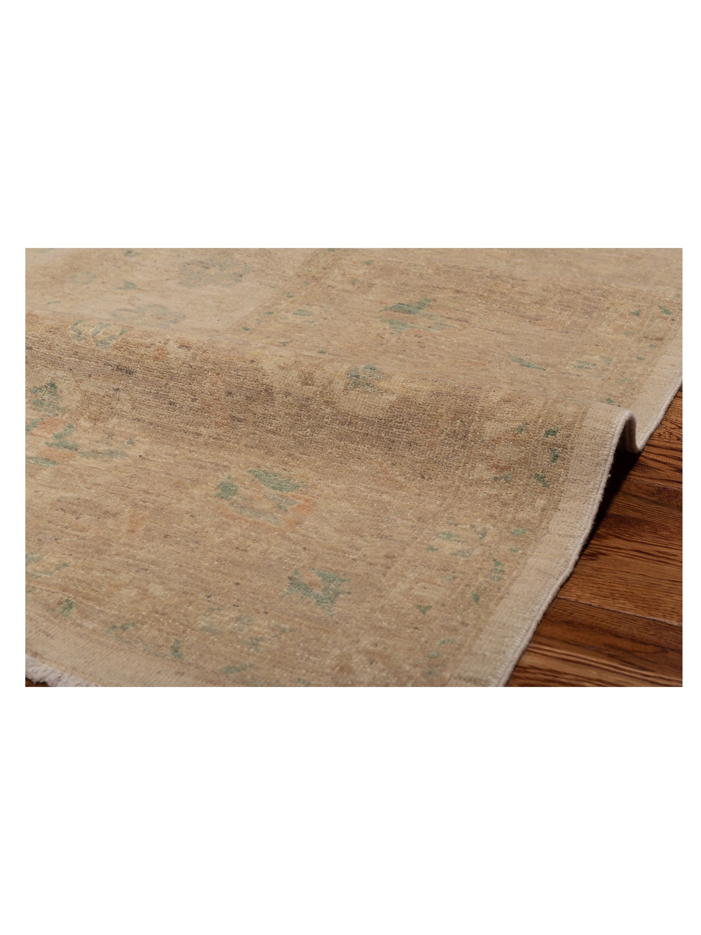 Lailora Ivory Light Brown 9x11.4 Hand Knotted Rug