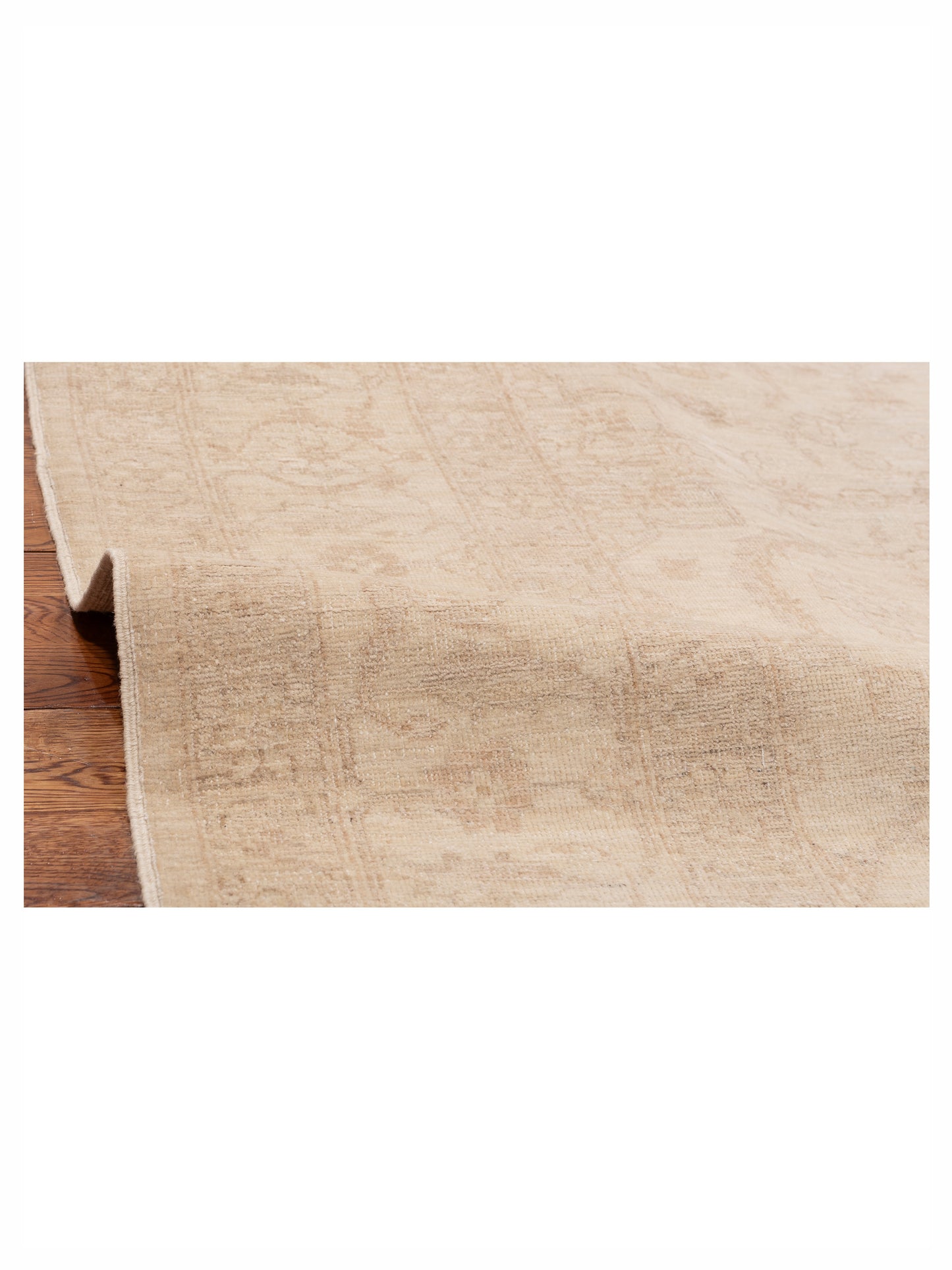 Lailora Ivory Ivory 8.3x11.4 Hand Knotted Rug