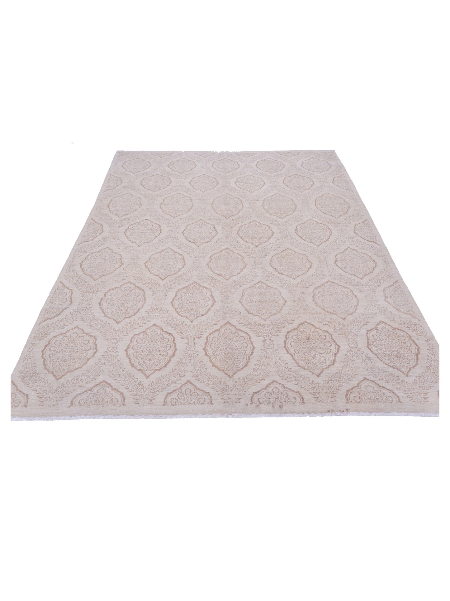 Lailora Ivory Ivory 7.11x10.2 Hand Knotted Rug