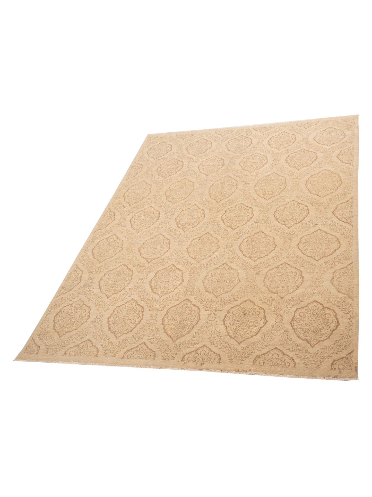 Lailora Ivory Ivory 7.11x10.2 Hand Knotted Rug