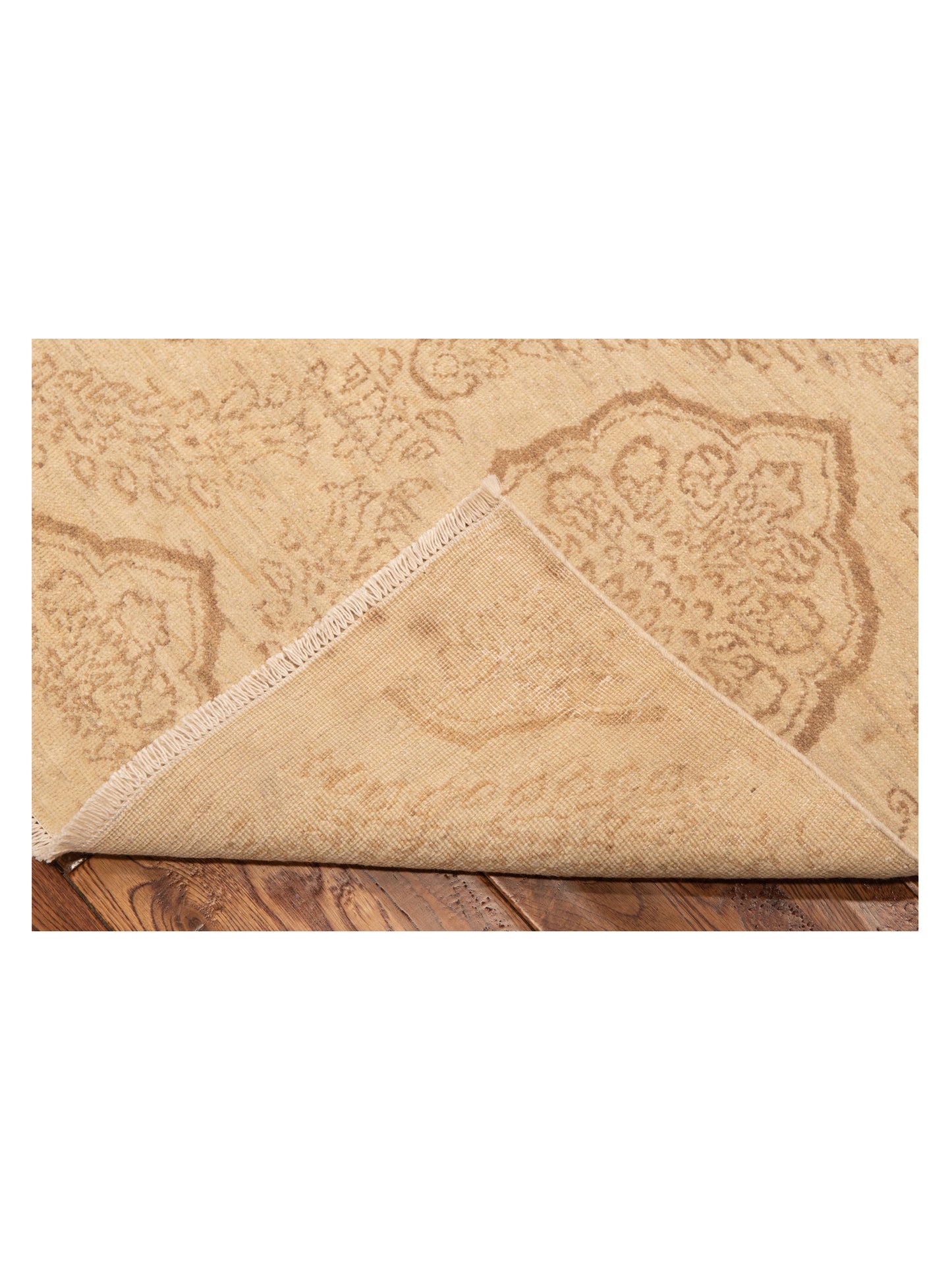 Lailora Ivory Ivory 7.11x10.2 Hand Knotted Rug