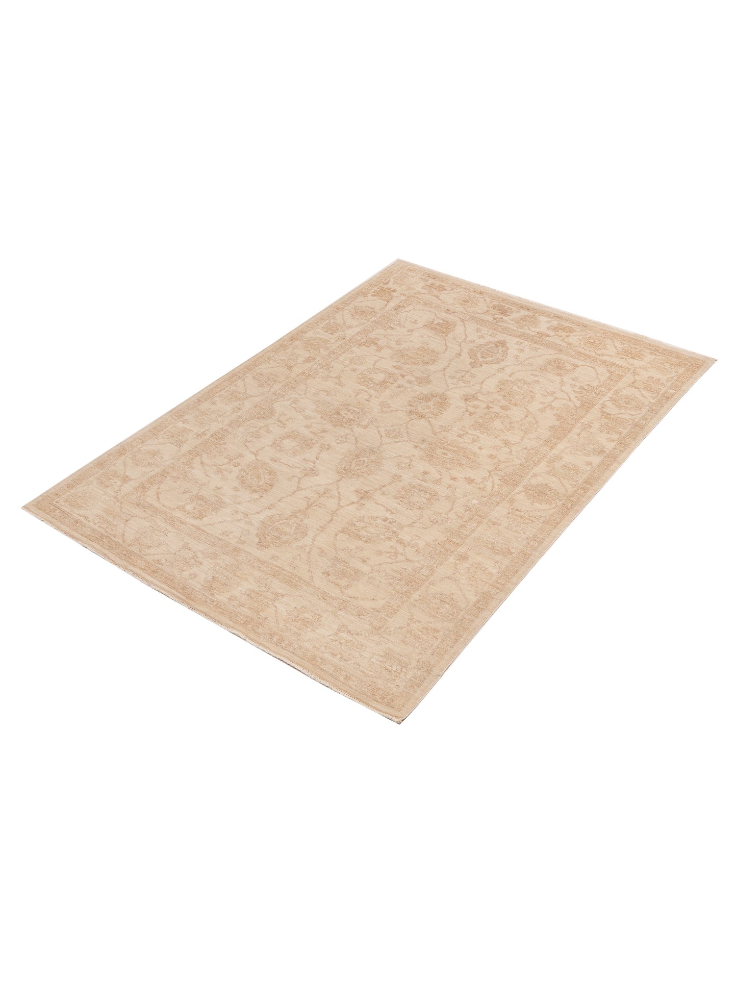 Lailora Ivory Ivory 5.7x7.11 Hand Knotted Rug