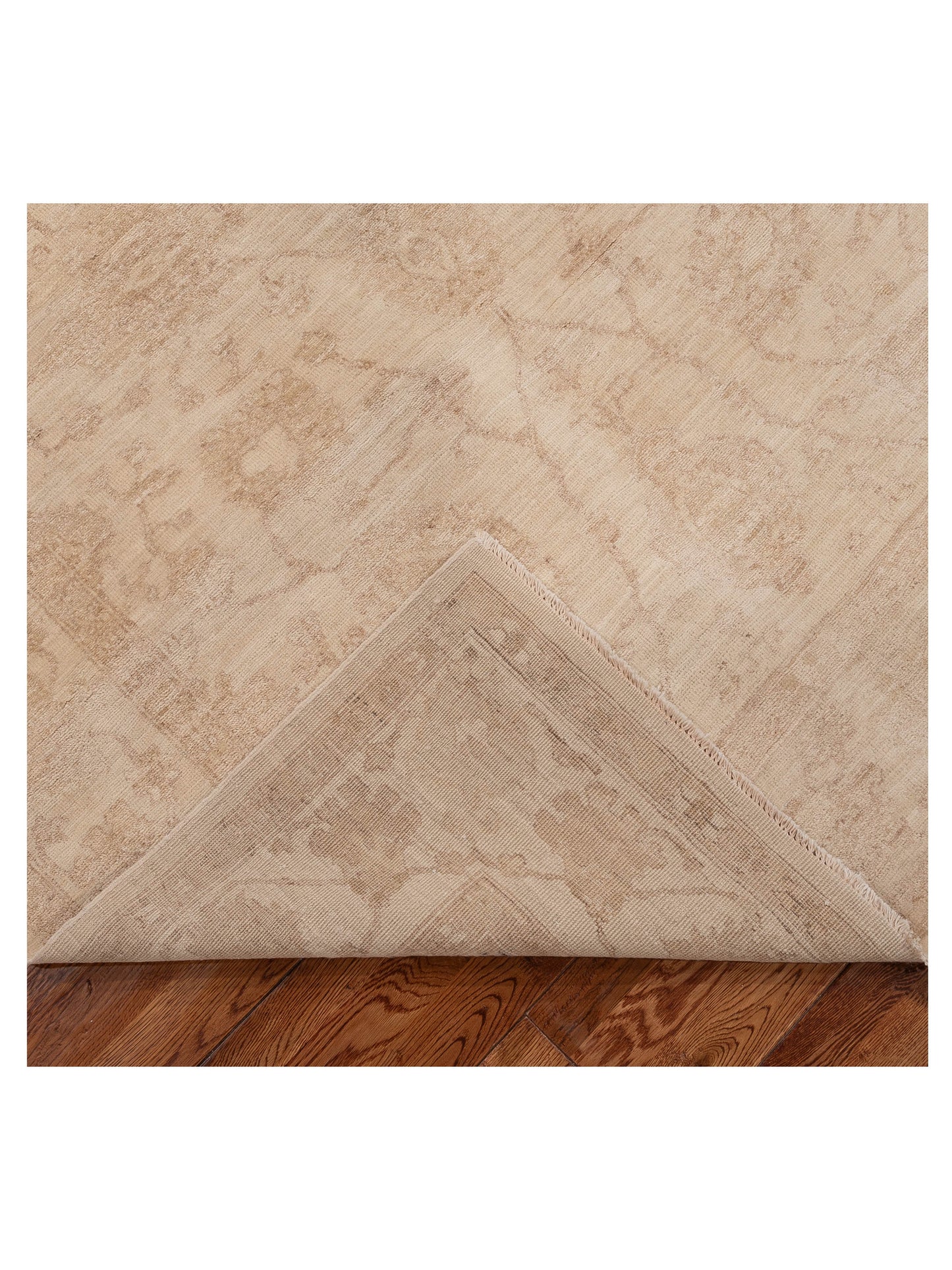 Lailora Ivory Ivory 5.7x7.11 Hand Knotted Rug