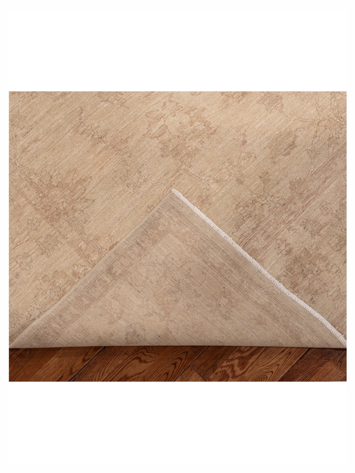 Lailora Cream Cream 8x10 Hand Knotted Rug