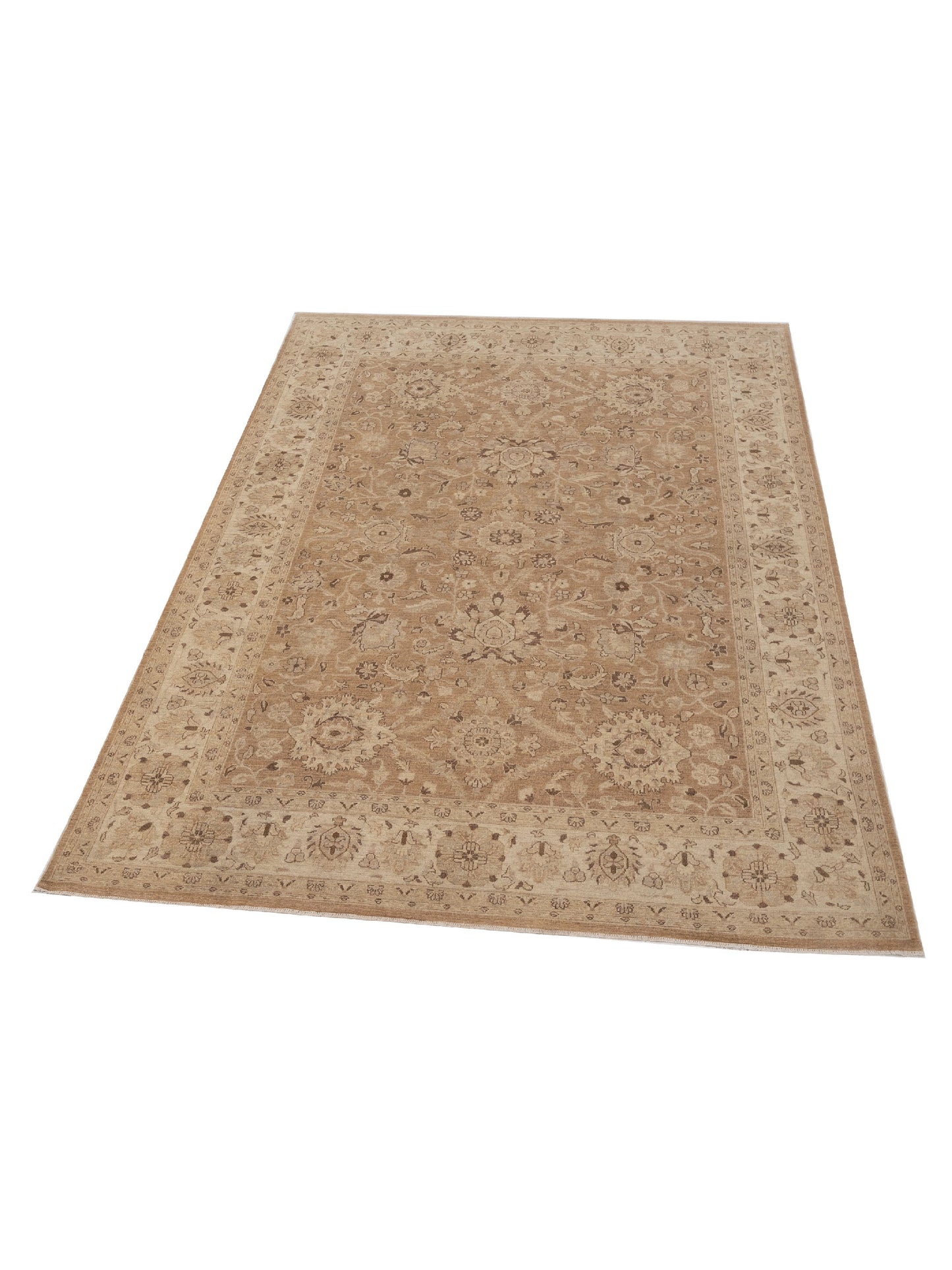 Lailora Brown Beige 8.8x11.10 Hand Knotted Rug