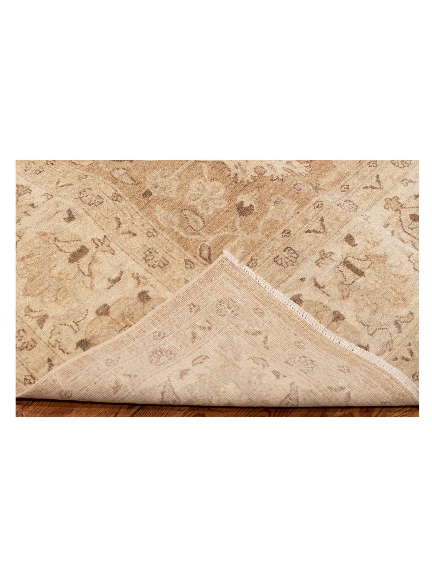 Lailora Brown Beige 8.8x11.10 Hand Knotted Rug