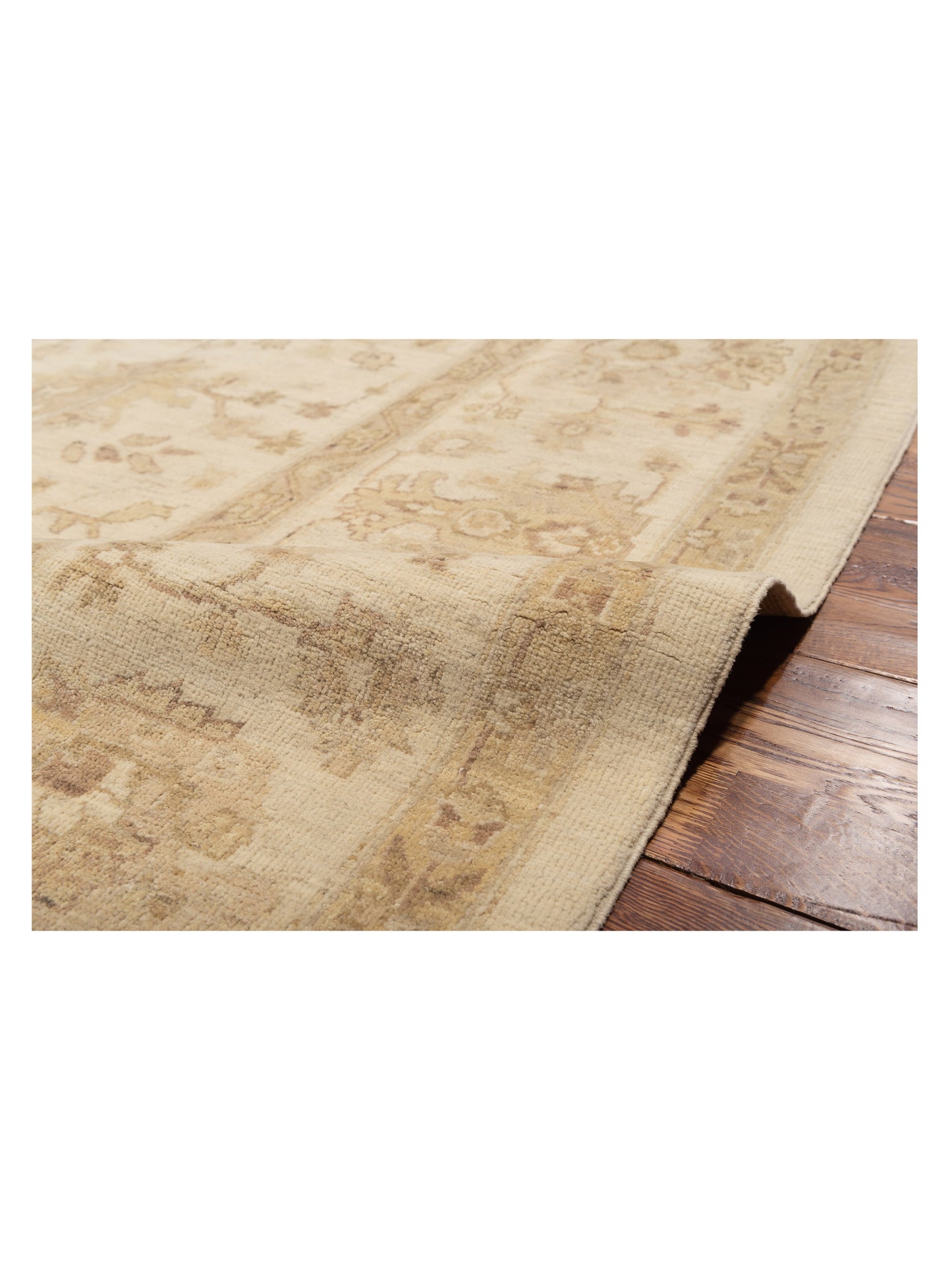 Lailora Ivory Ivory 8x9.7 Hand Knotted Rug