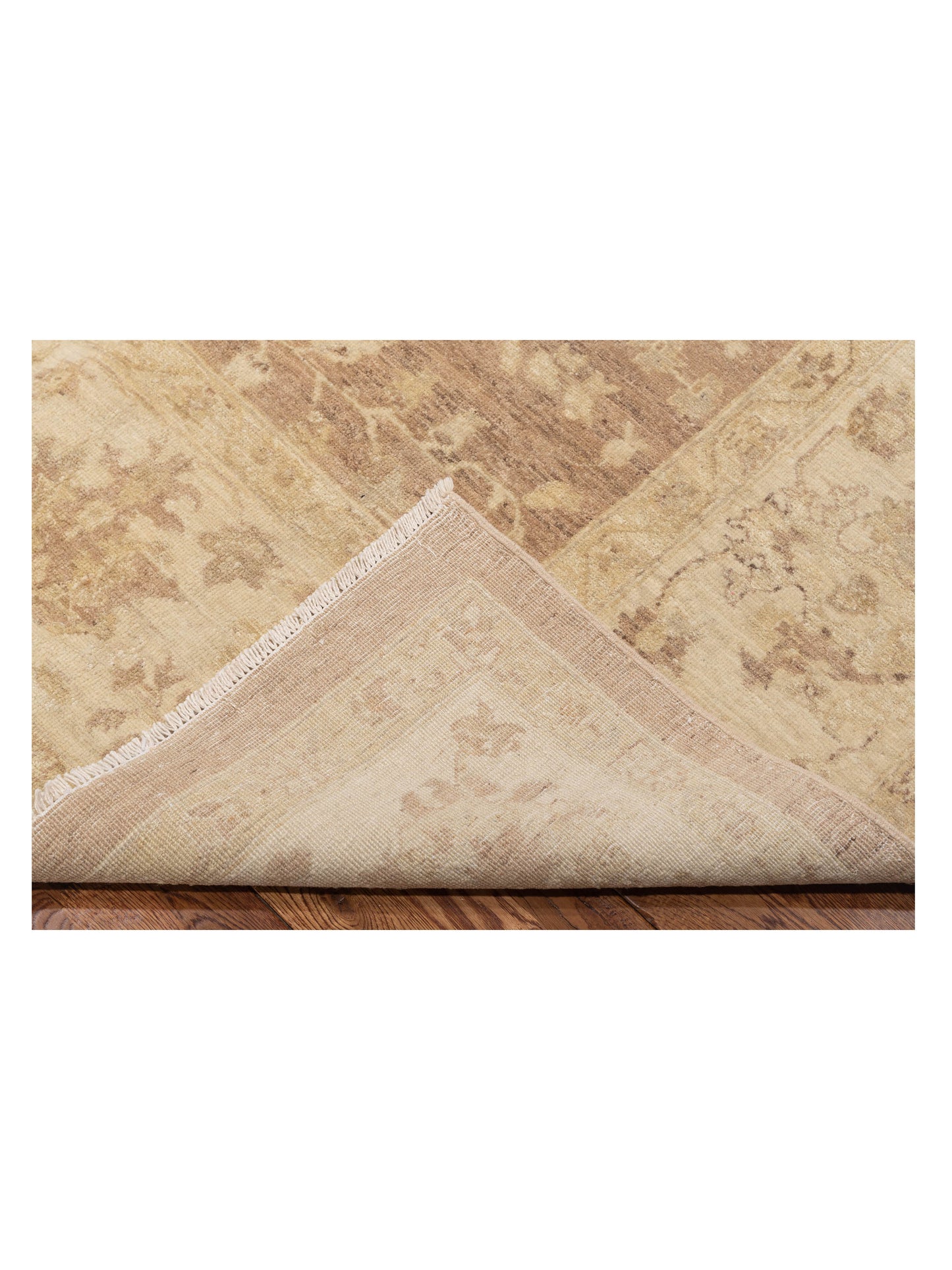 Lailora Light Brown Beige 7.11x9.7 Hand Knotted Rug