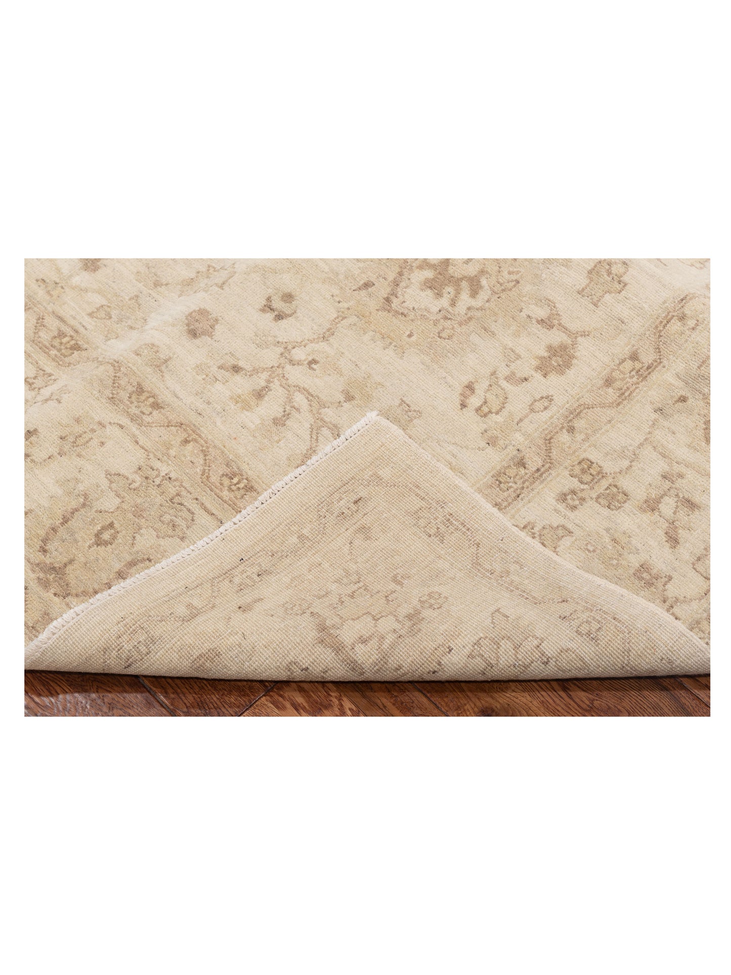 Lailora Ivory Ivory 6.3x8.5 Hand Knotted Rug