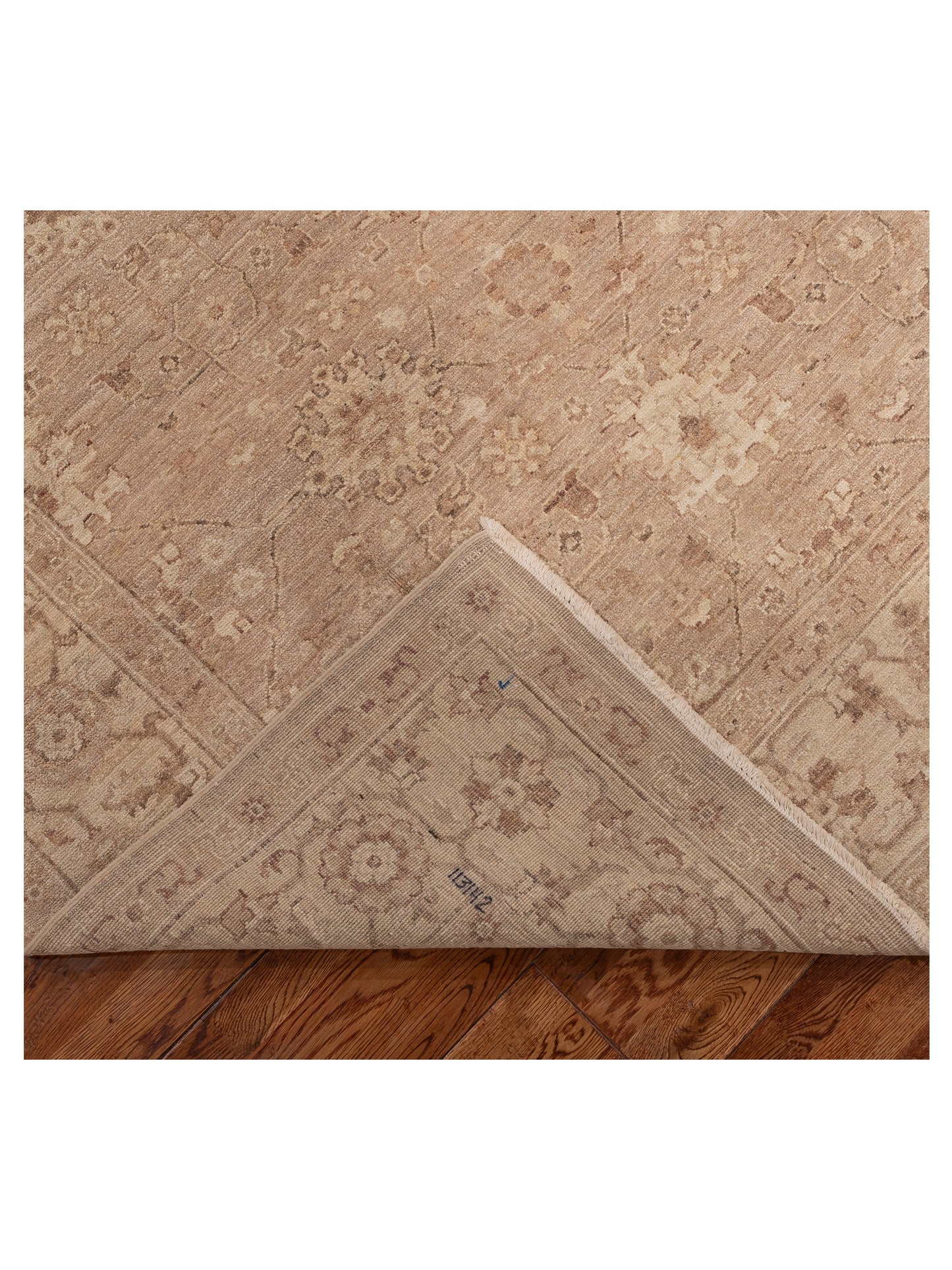 Lailora Brown Beige 5.11x8.8 Hand Knotted Rug