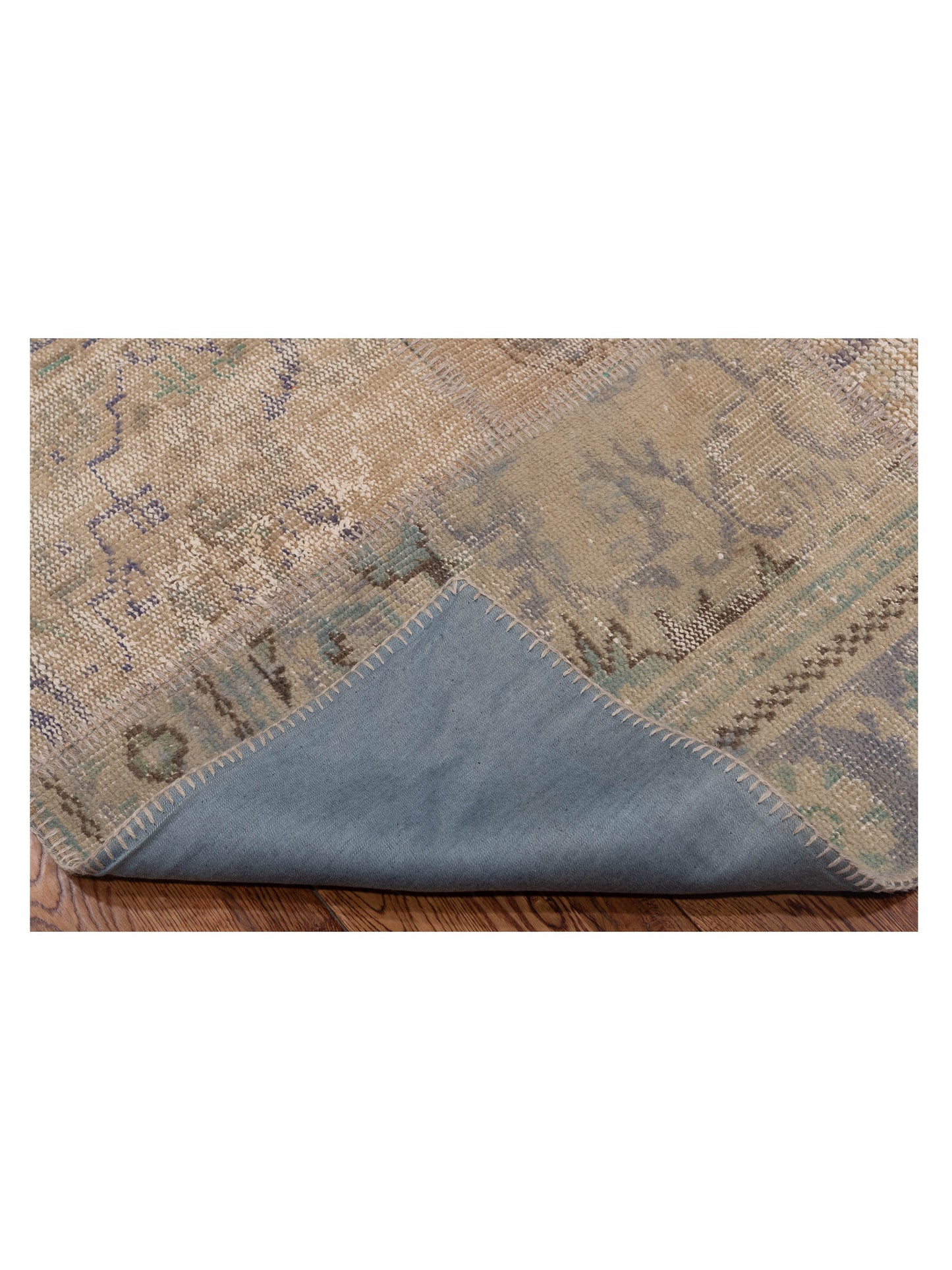 Patchwork Beige 8.3x9.10 Hand Knotted Rug