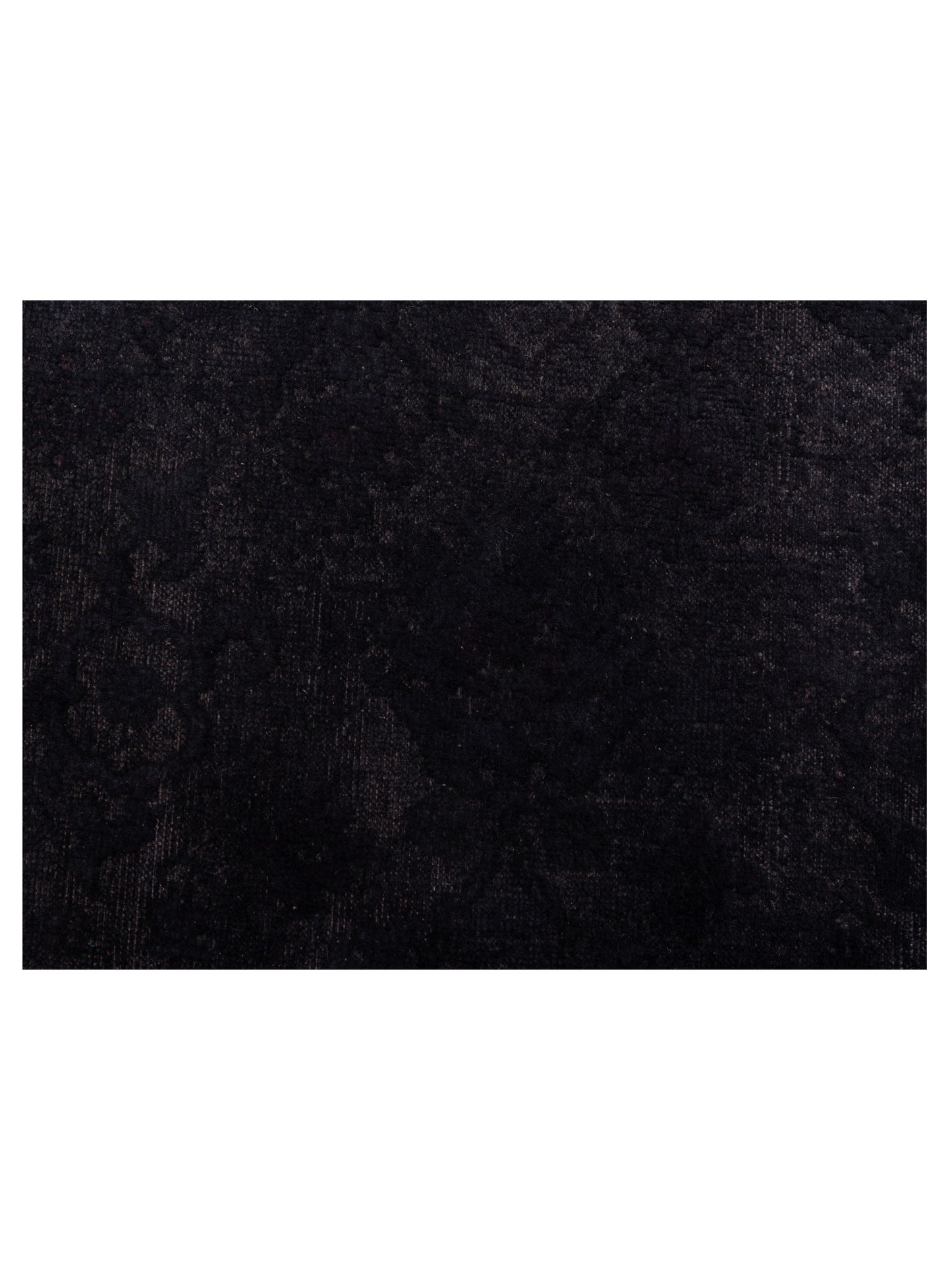 Vintage Black 5.9x8.4 Hand Knotted Rug