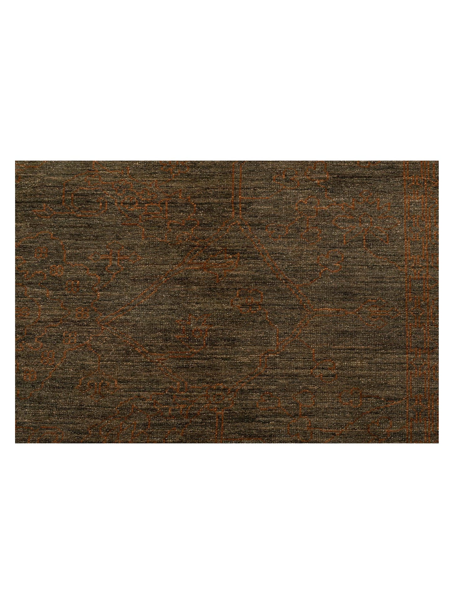 Elowen Teal Green Teal Green 9.3x11.11 Hand Knotted Rug