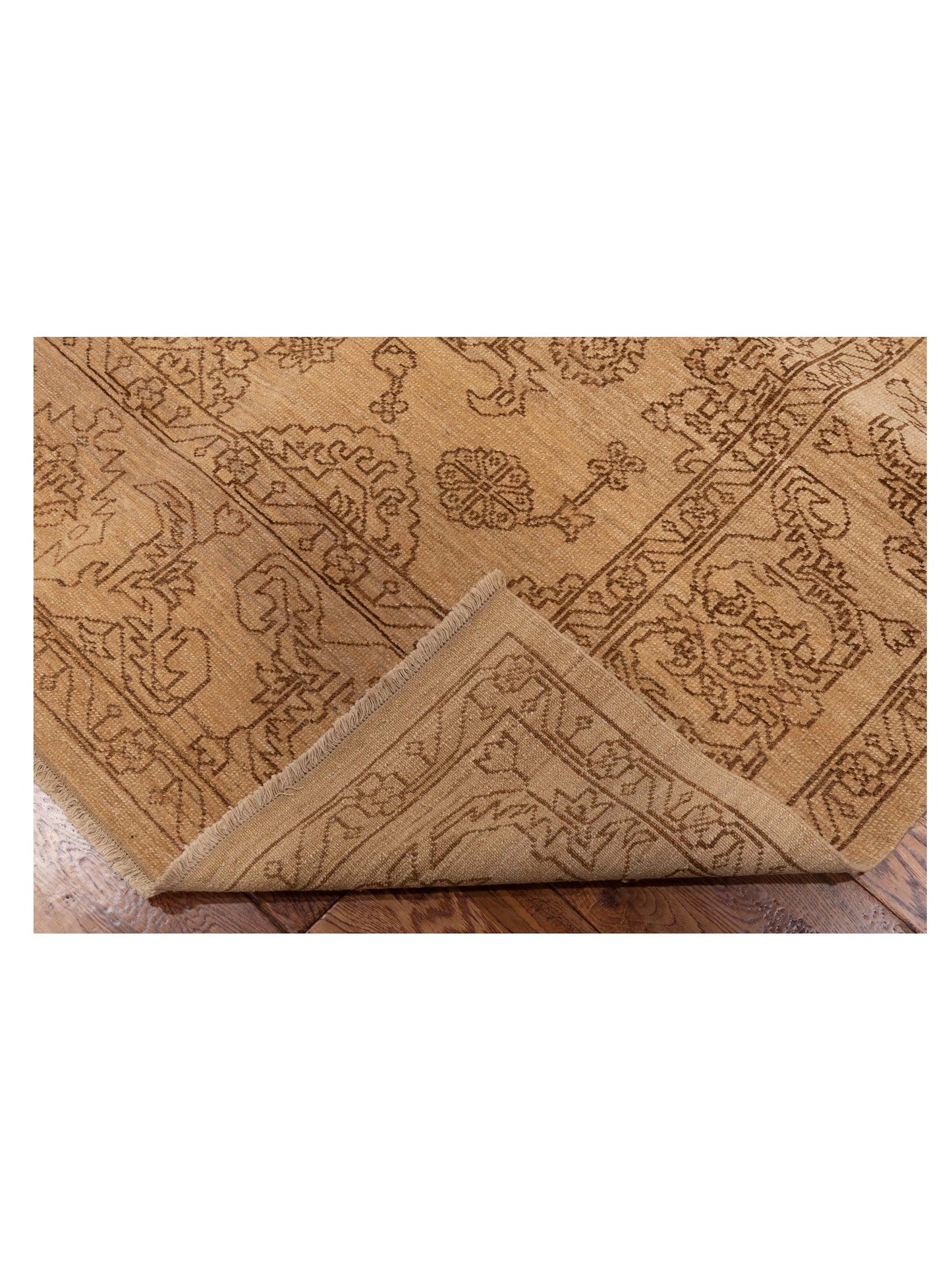 Elowen Gold Copper 6.1x8.11 Hand Knotted Rug