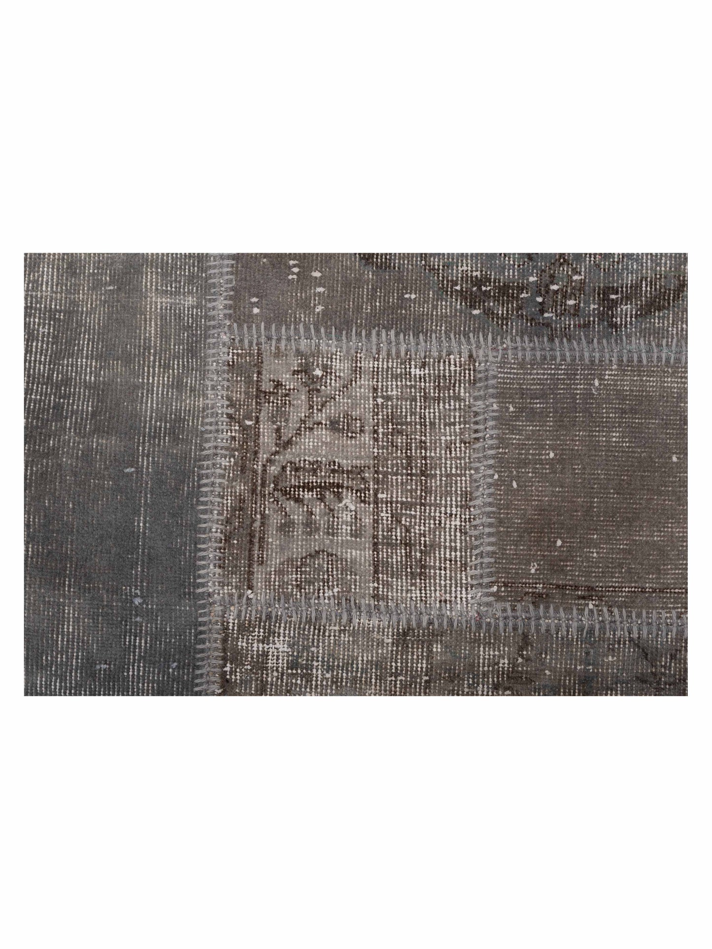 Patchwork Gray 8.2x9.10 Hand Knotted Rug