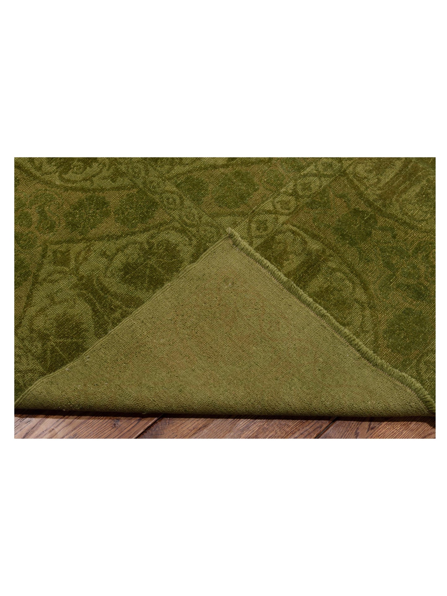 Rechromia Green Green 10.5x13.5 Hand Knotted Rug