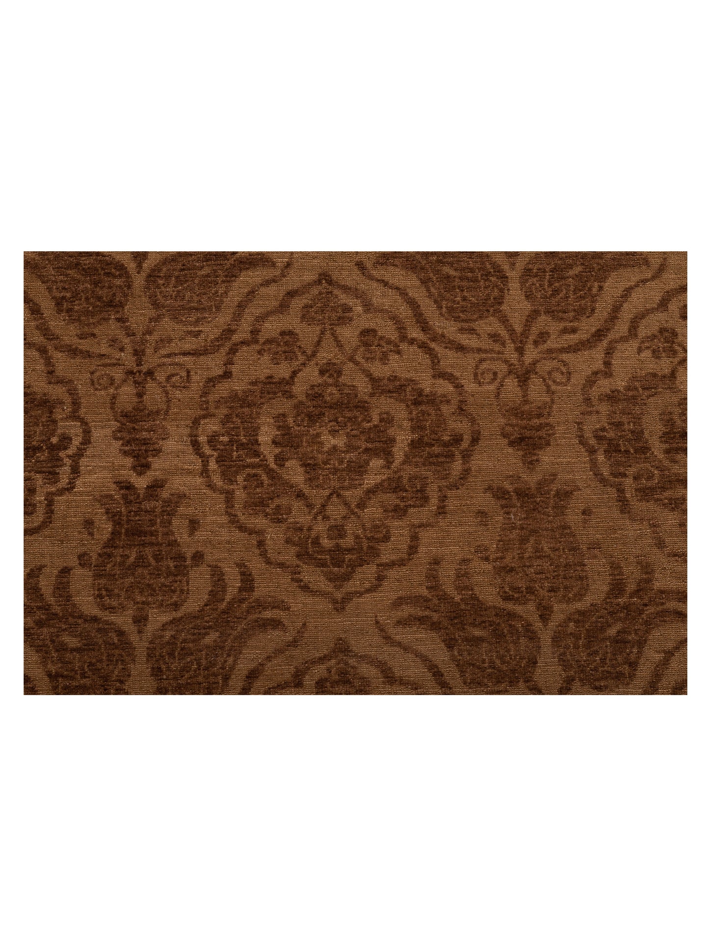 Defnera Brown Dark Brown 14.8x15.7 Hand Knotted Rug