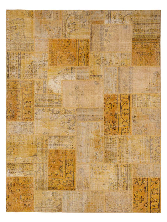 Pasha Turkish Vestige Patchwork  Yellow  Contemporary