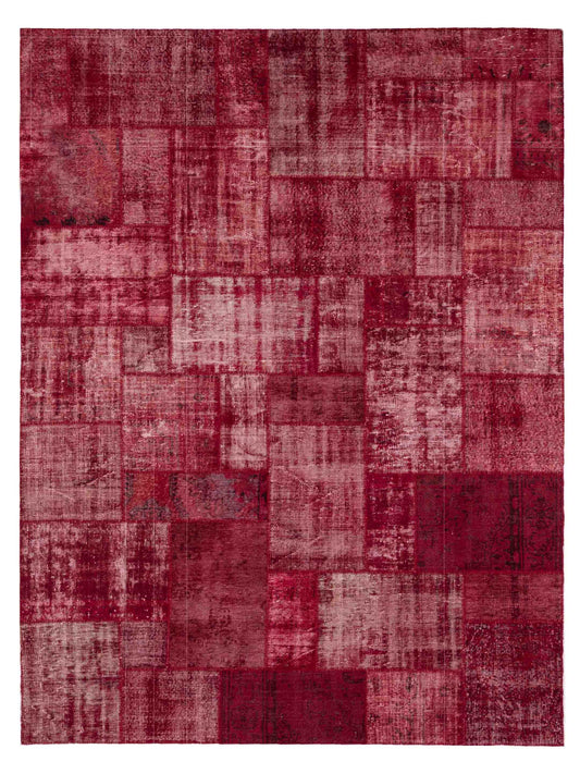Pasha Turkish Vestige Patchwork  Red  Contemporary