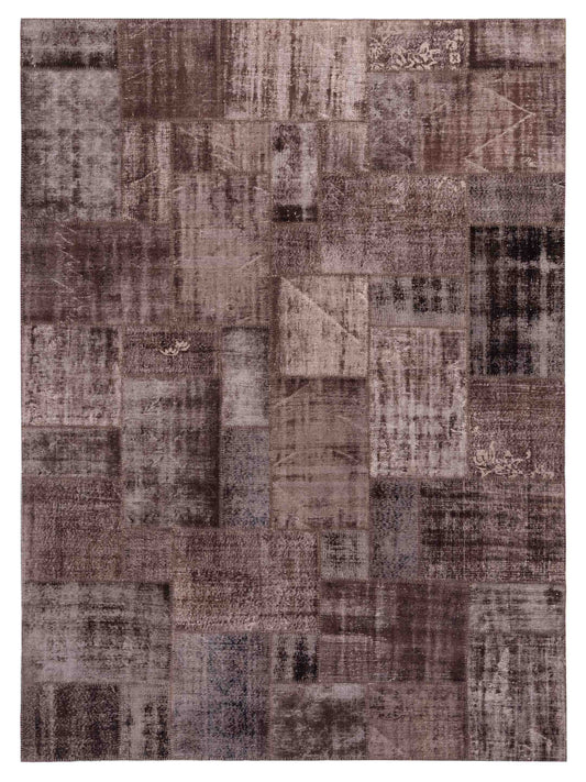 Pasha Turkish Vestige Patchwork  Dark Brown  Contemporary
