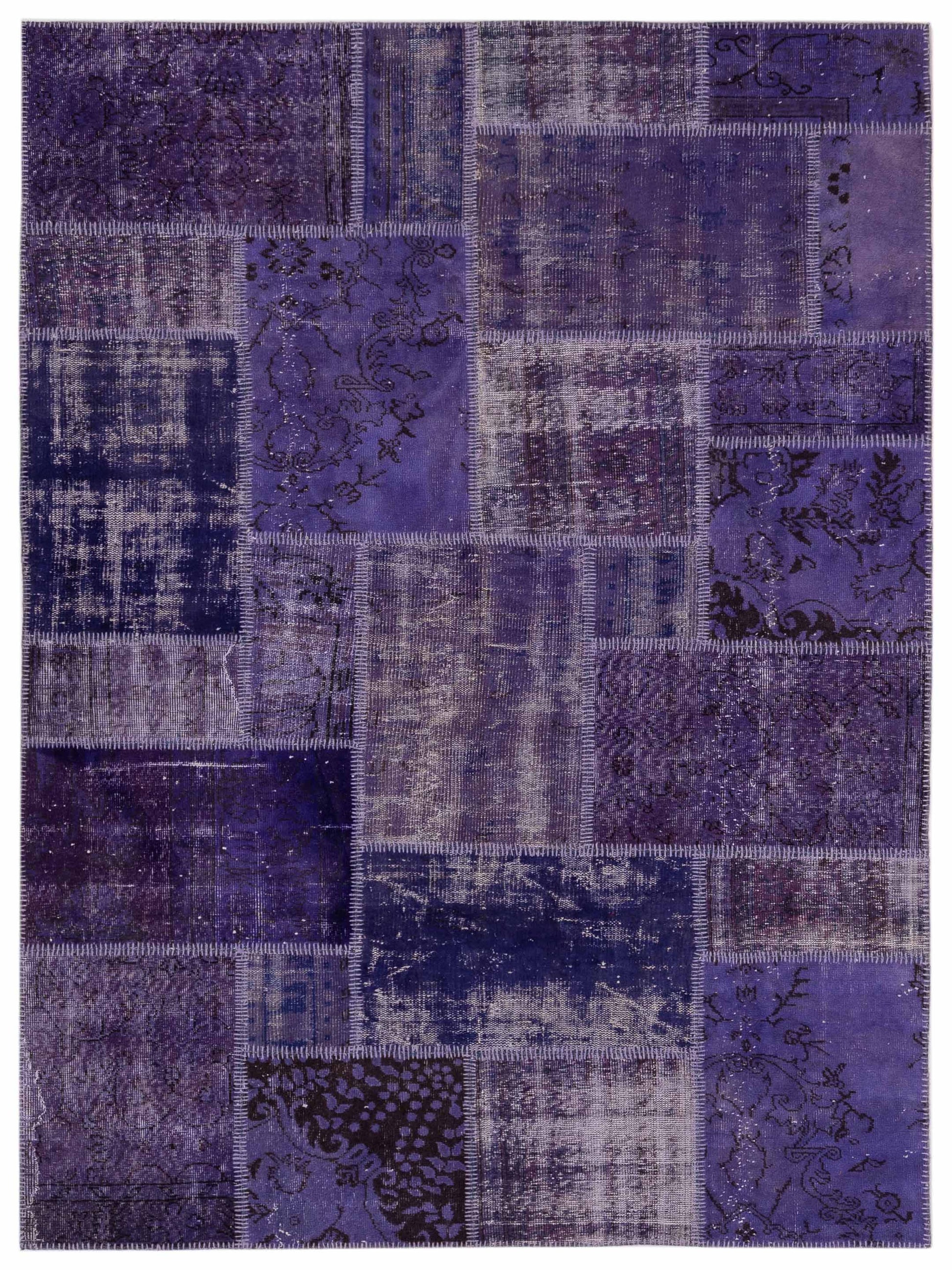 Pasha Turkish Vestige Patchwork  Purple  Contemporary