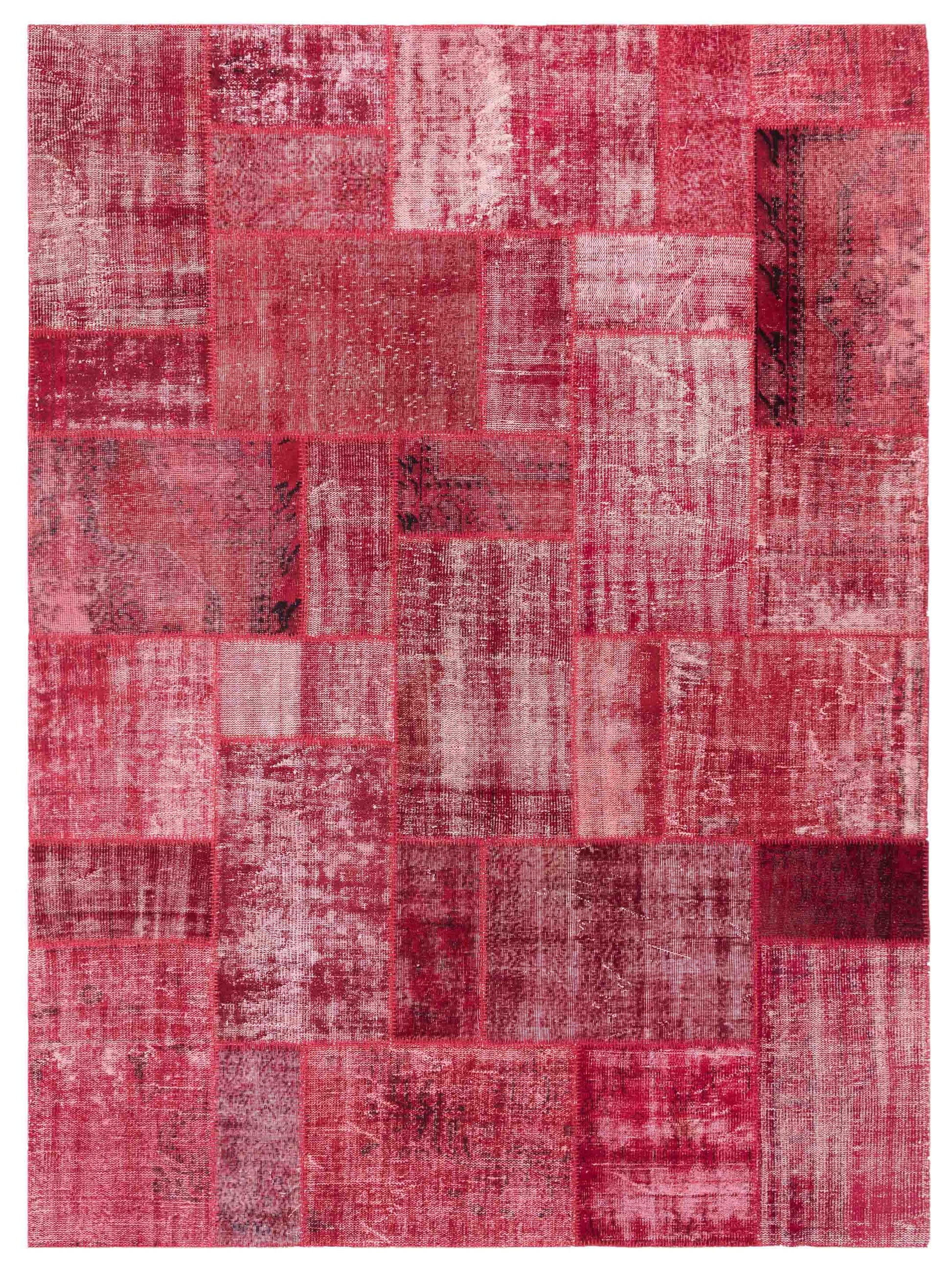Pasha Turkish Vestige Patchwork  Red  Contemporary