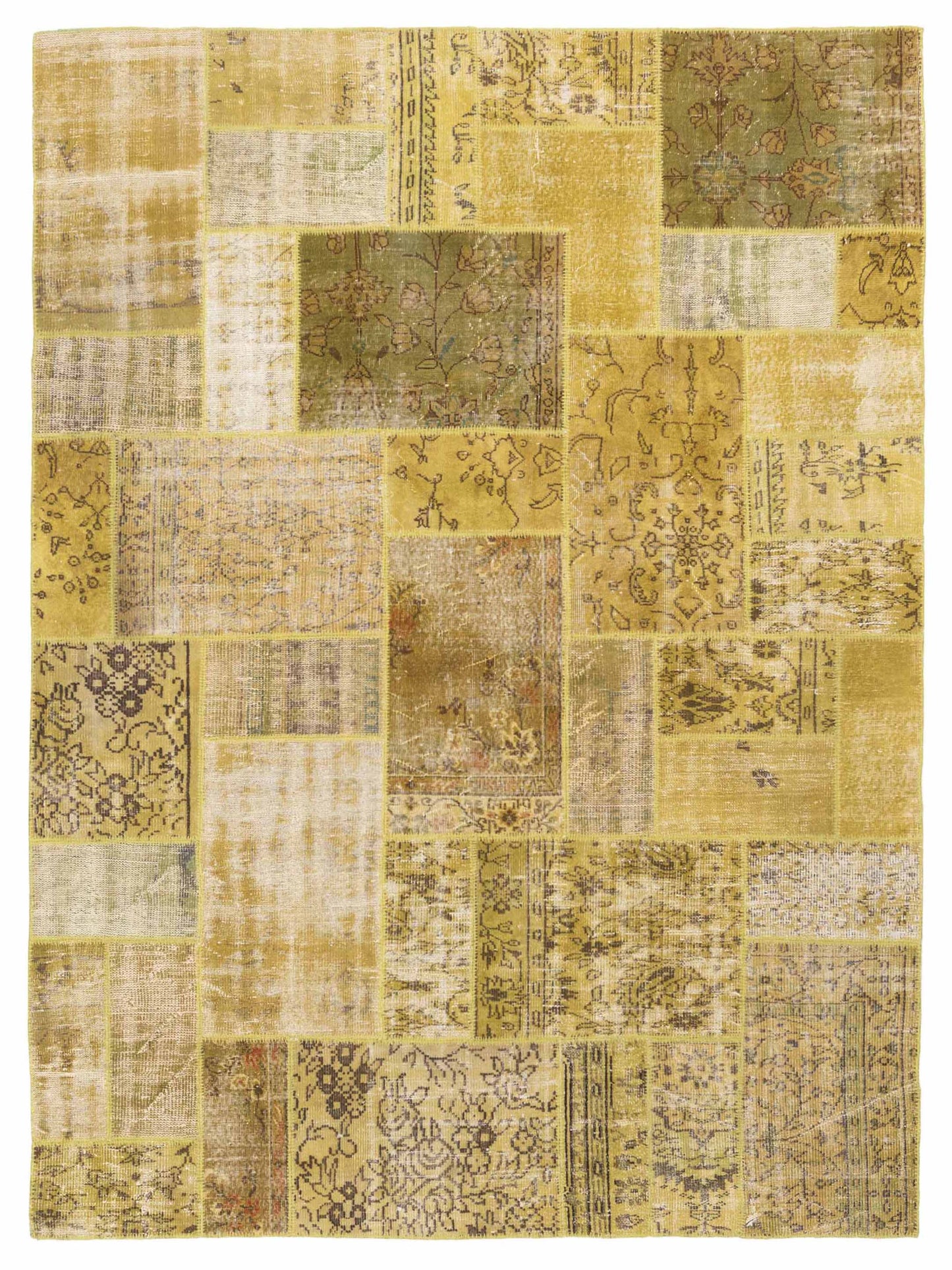 Pasha Turkish Vestige Patchwork  Green  Contemporary