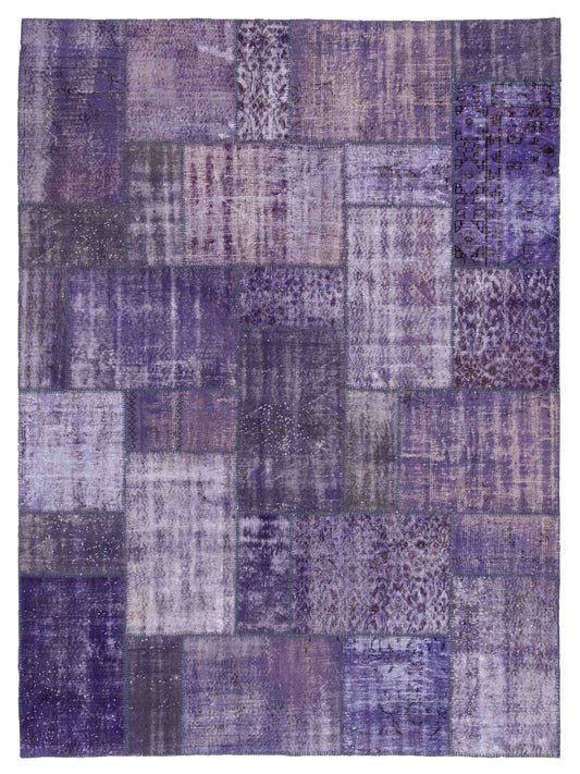 Pasha Turkish Vestige Patchwork  Purple  Contemporary