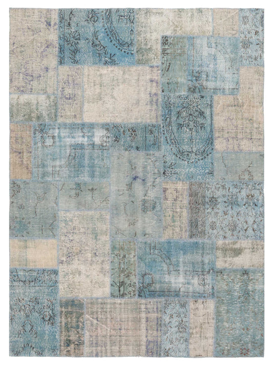 Pasha Turkish Vestige Patchwork  Jean Blue  Contemporary