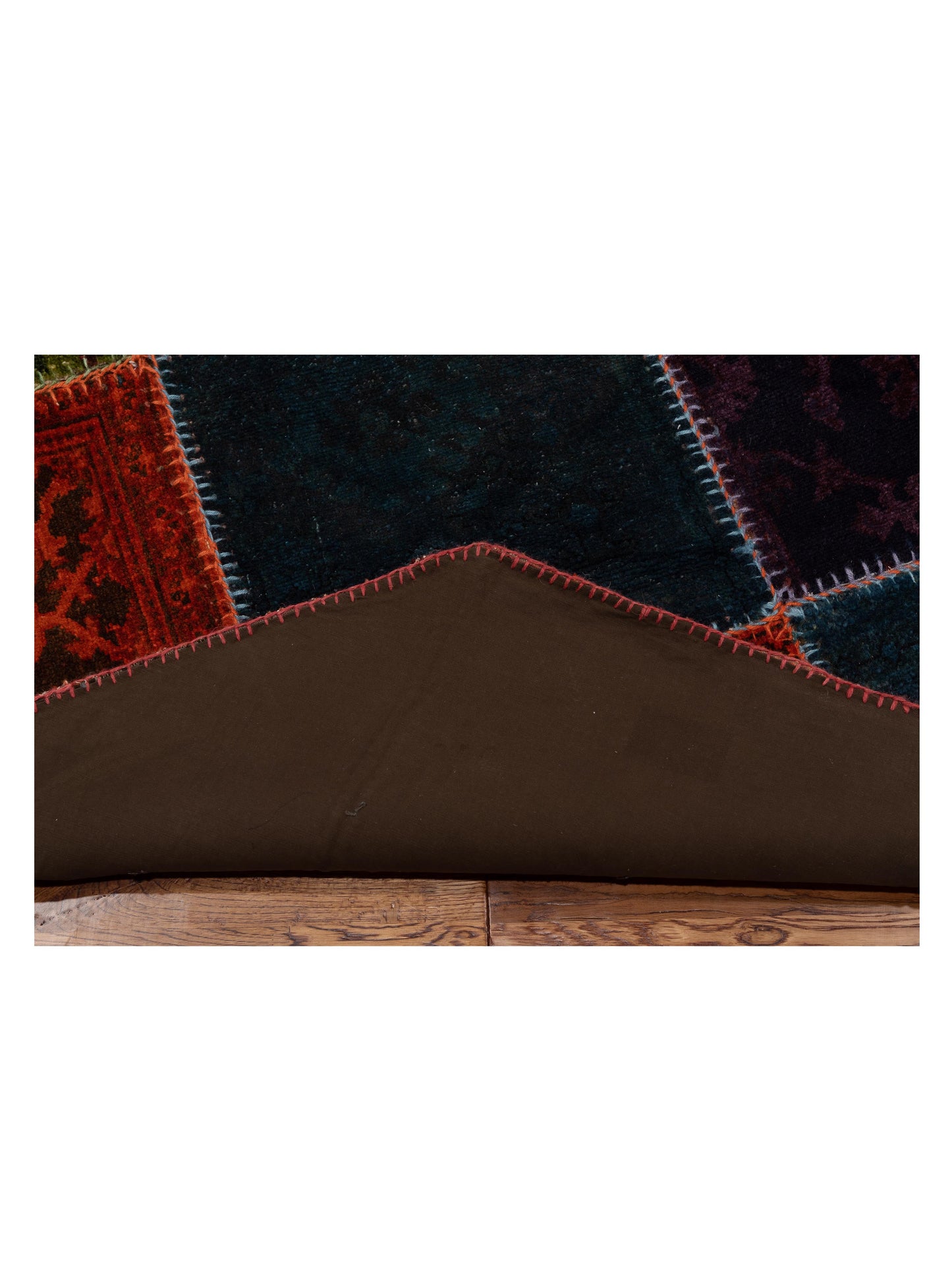 Patchwork Multi 10.6x10.6 Hand Knotted Rug