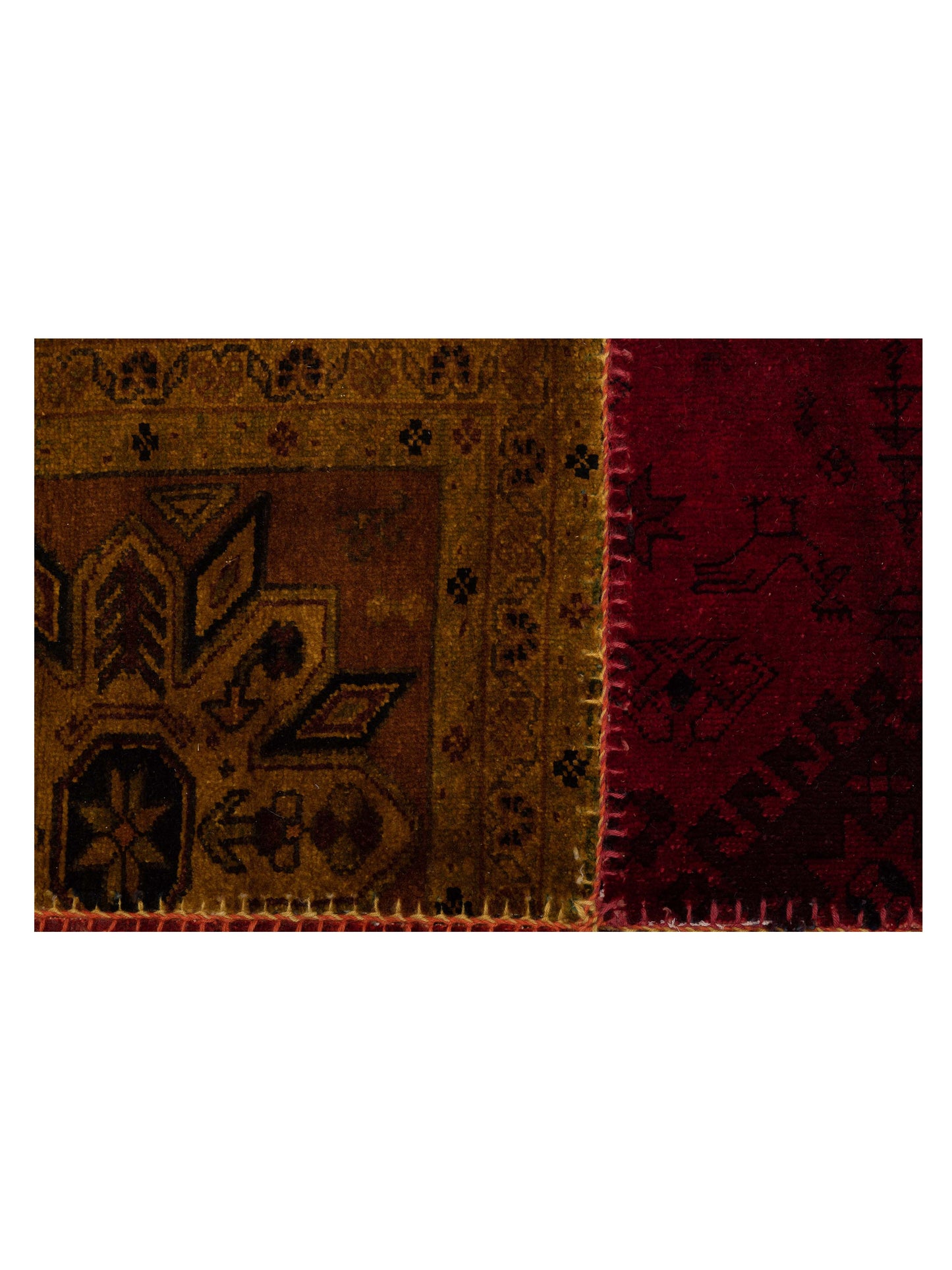 Patchwork Multi 10.6x10.6 Hand Knotted Rug