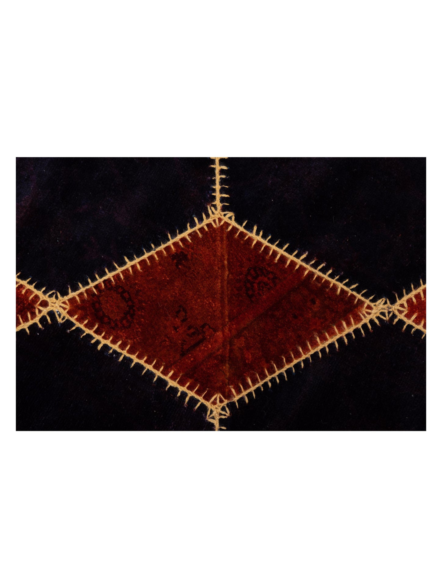 Patchwork Red 9x12 Hand Knotted Rug