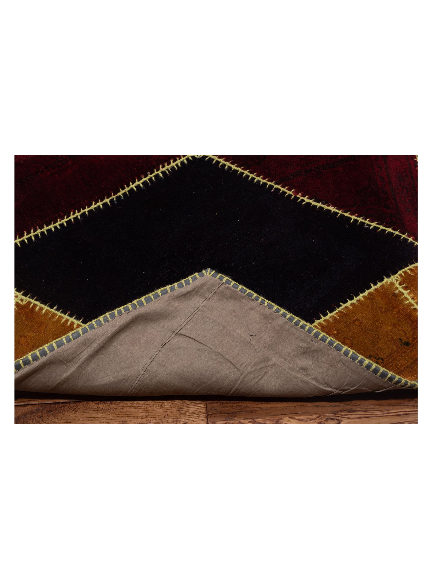 Patchwork Multi 8.2x9.6 Hand Knotted Rug