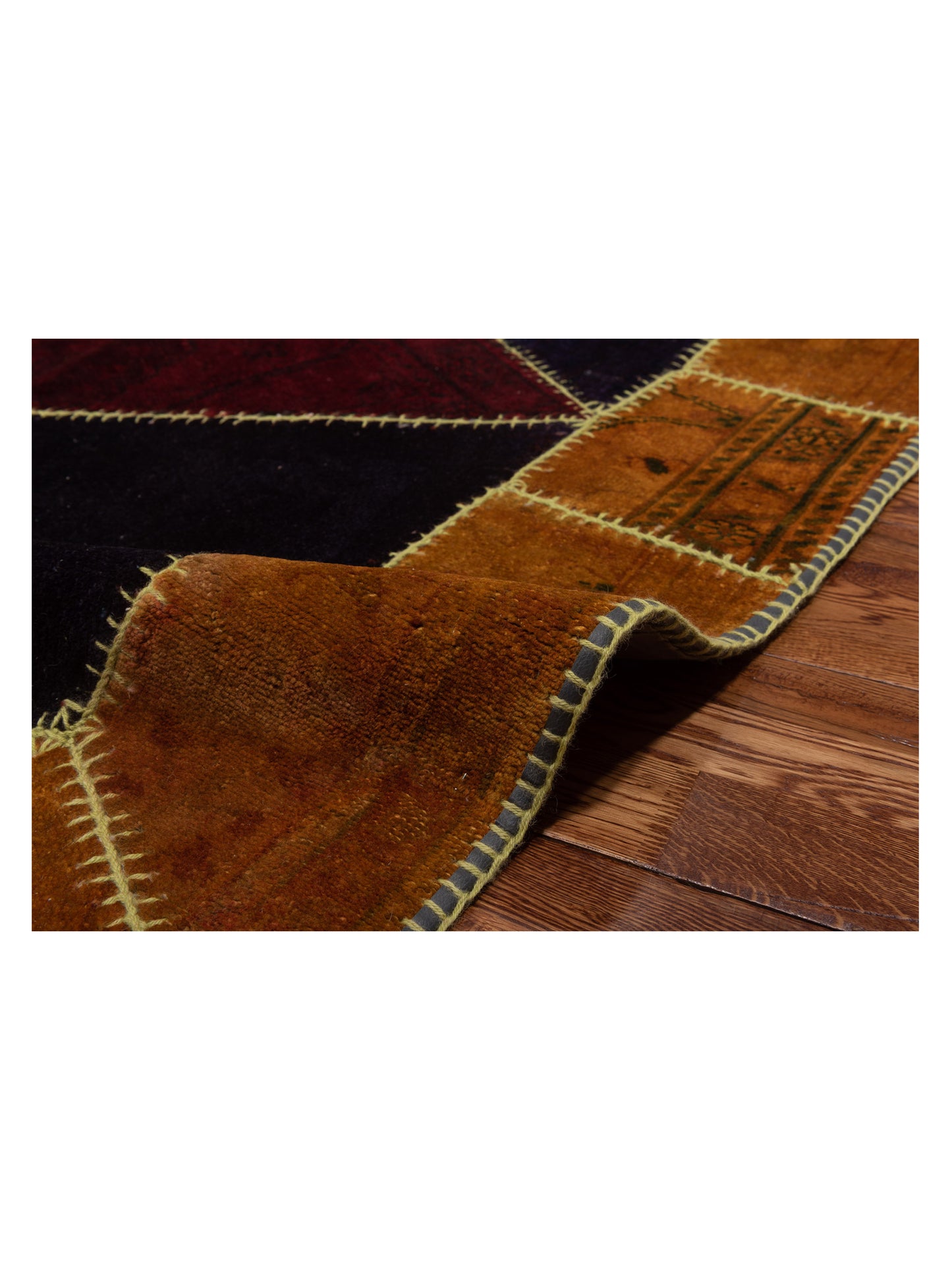 Patchwork Multi 8.2x9.6 Hand Knotted Rug