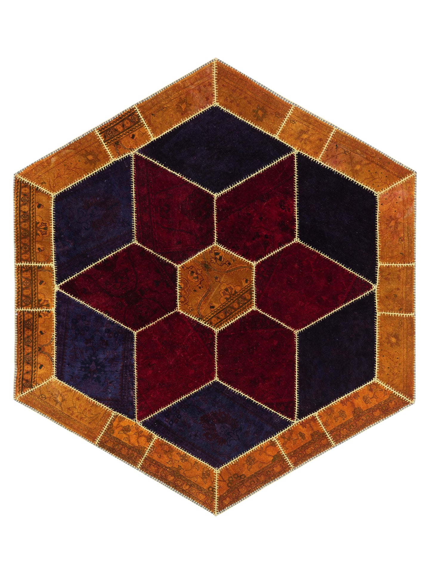 Pasha Turkish Vestige Patchwork  Multi  Contemporary