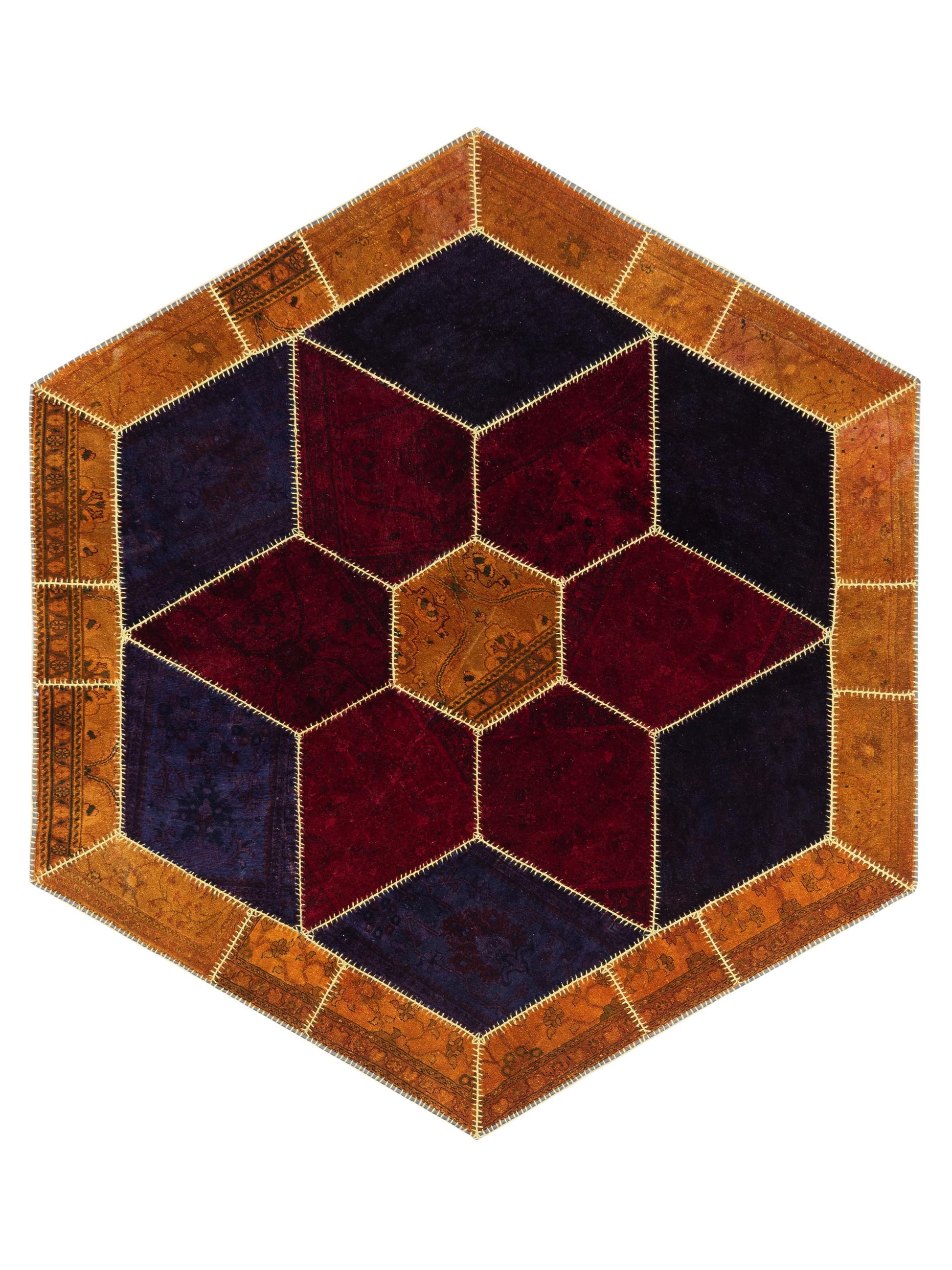 Pasha Turkish Vestige Patchwork  Multi  Contemporary