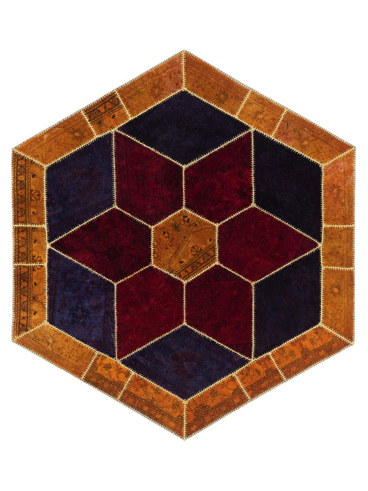 Pasha Turkish Vestige Patchwork  Multi  Contemporary