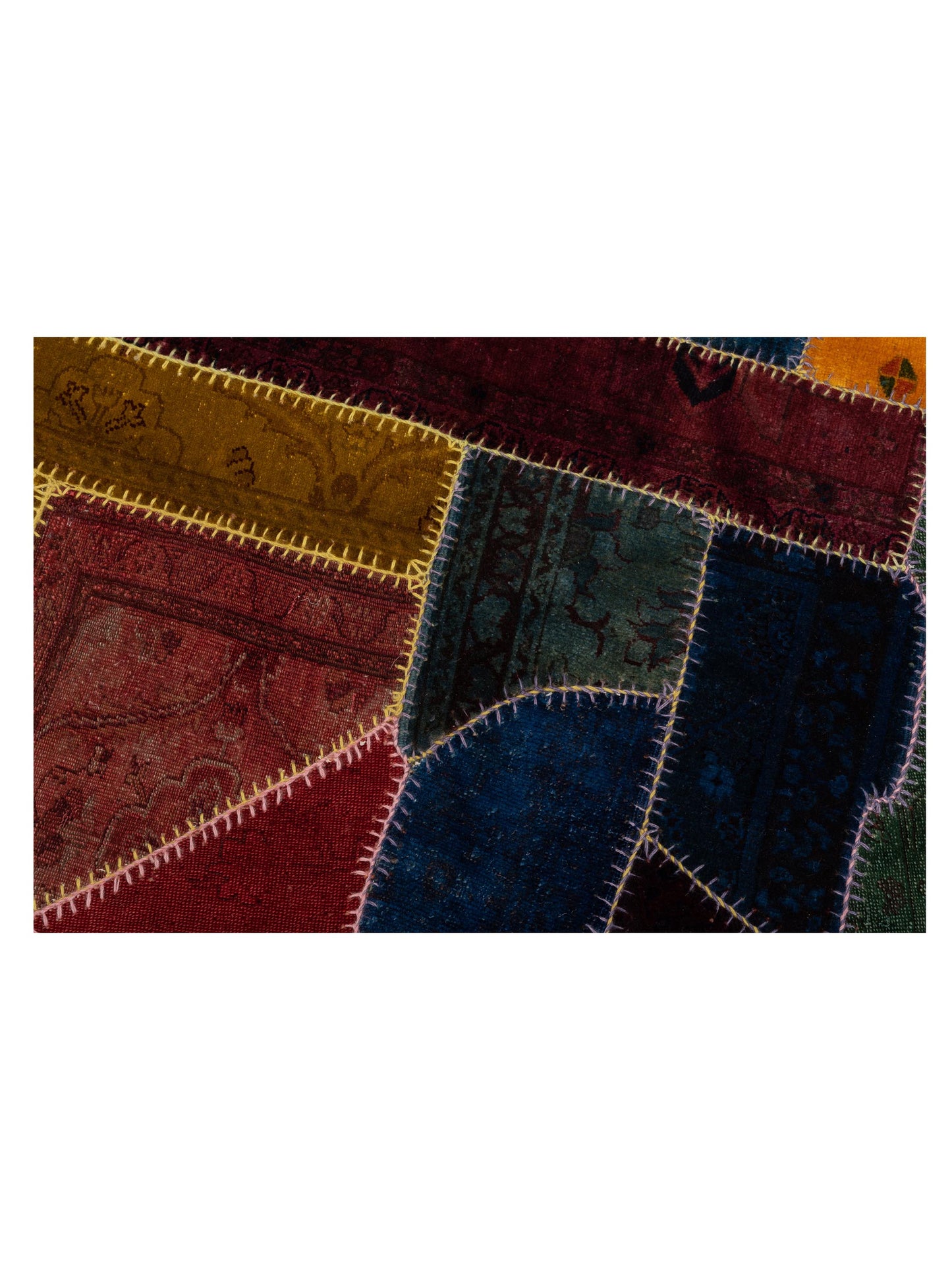 Patchwork Multi 8x11.6 Hand Knotted Rug