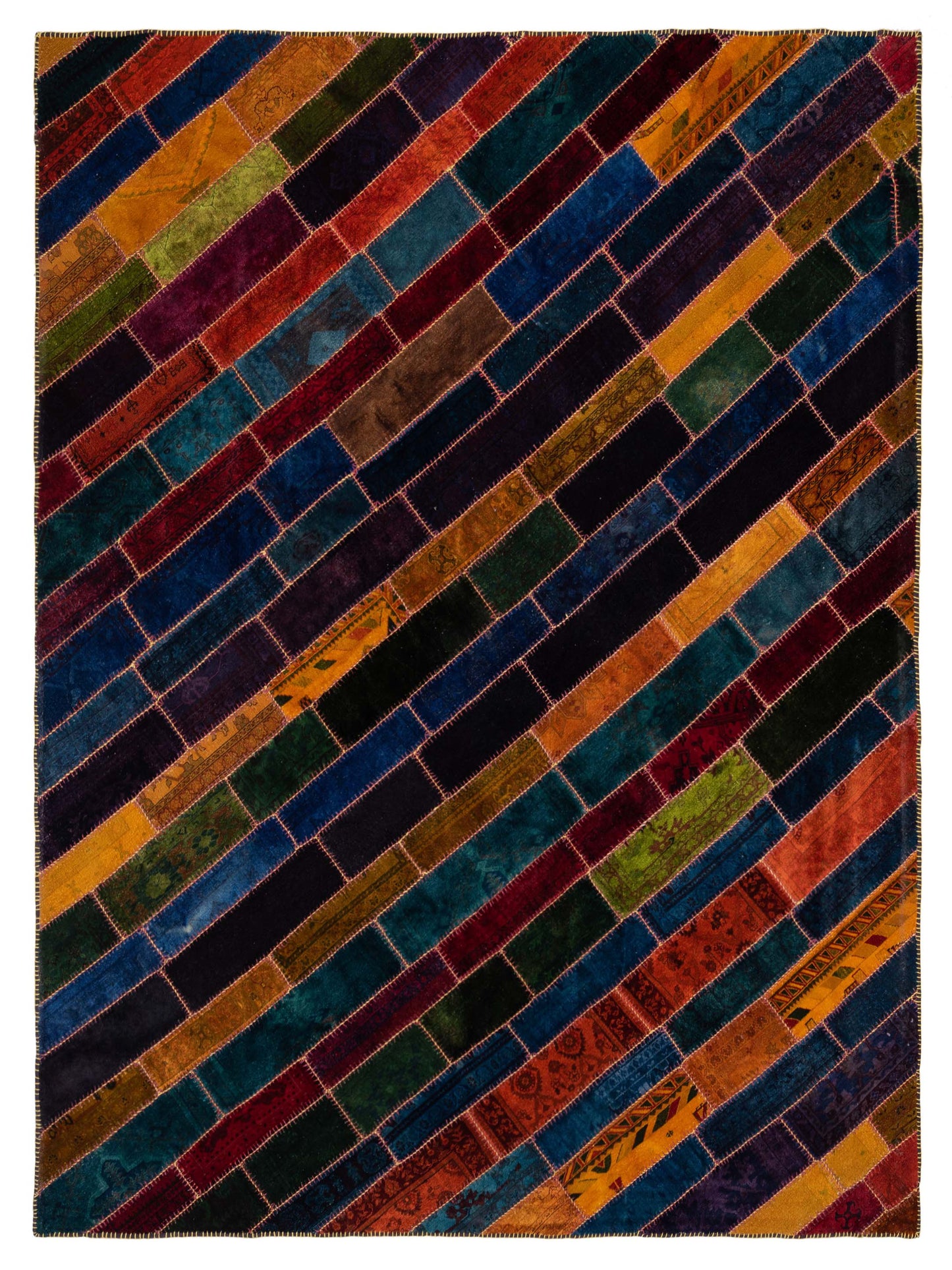 Pasha Turkish Vestige Patchwork  Multi  Contemporary