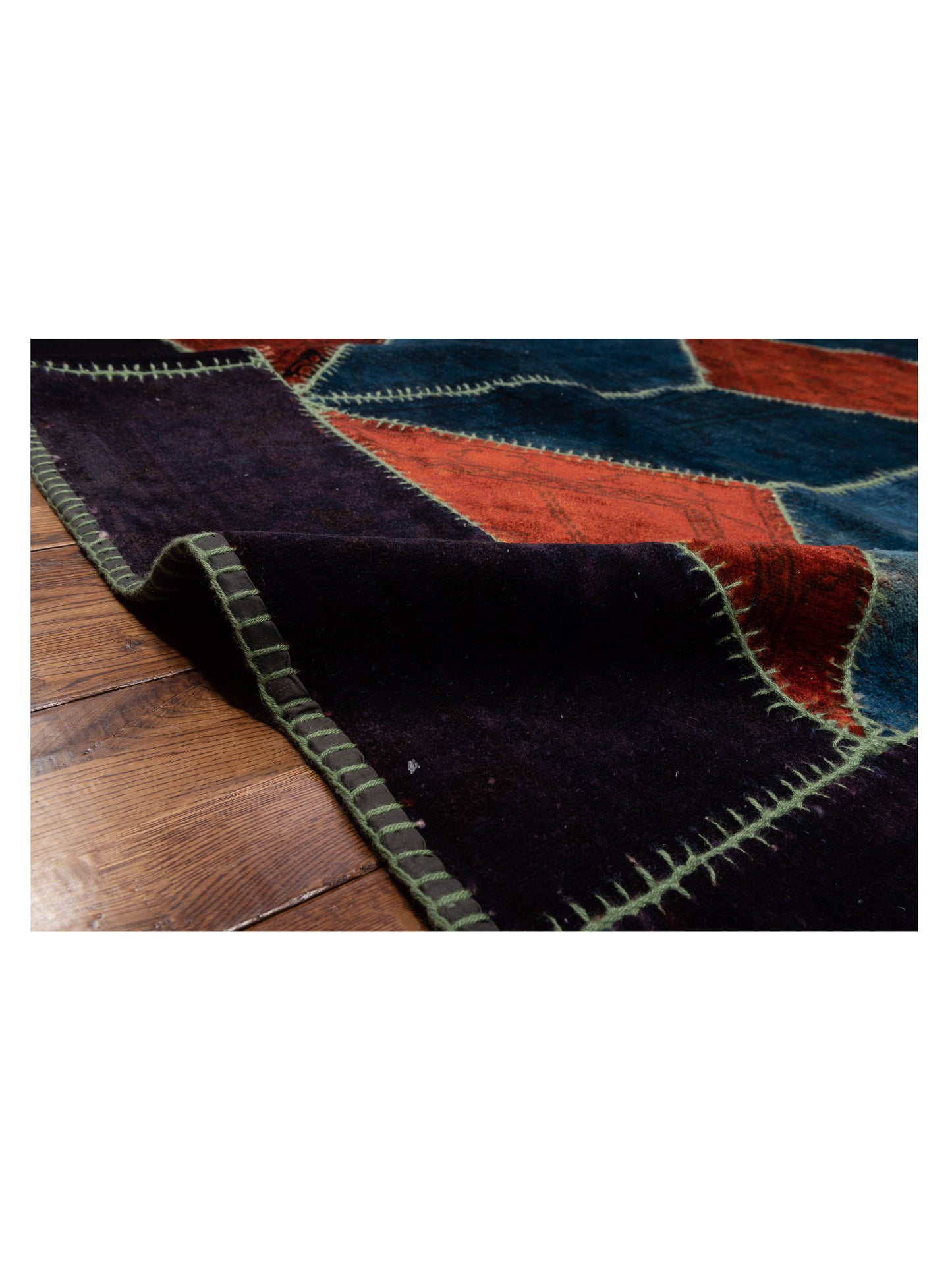 Patchwork Multi 10x10 Hand Knotted Rug