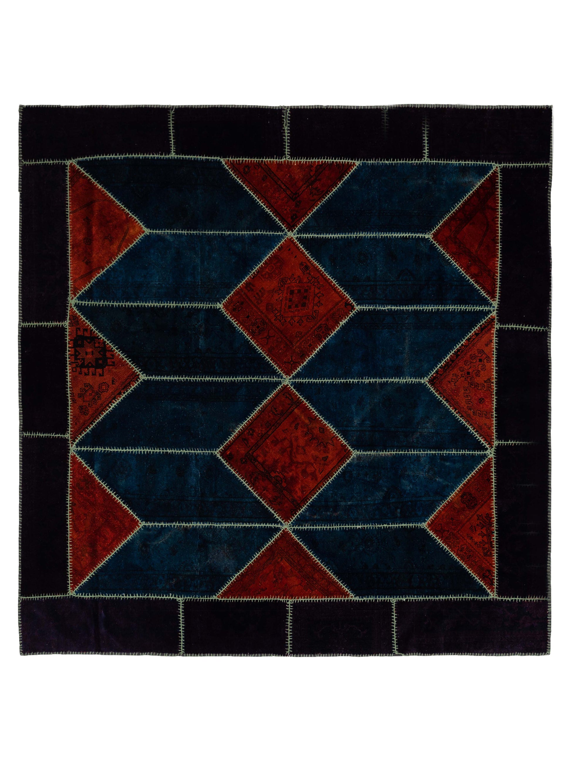 Pasha Turkish Vestige Patchwork  Multi  Contemporary