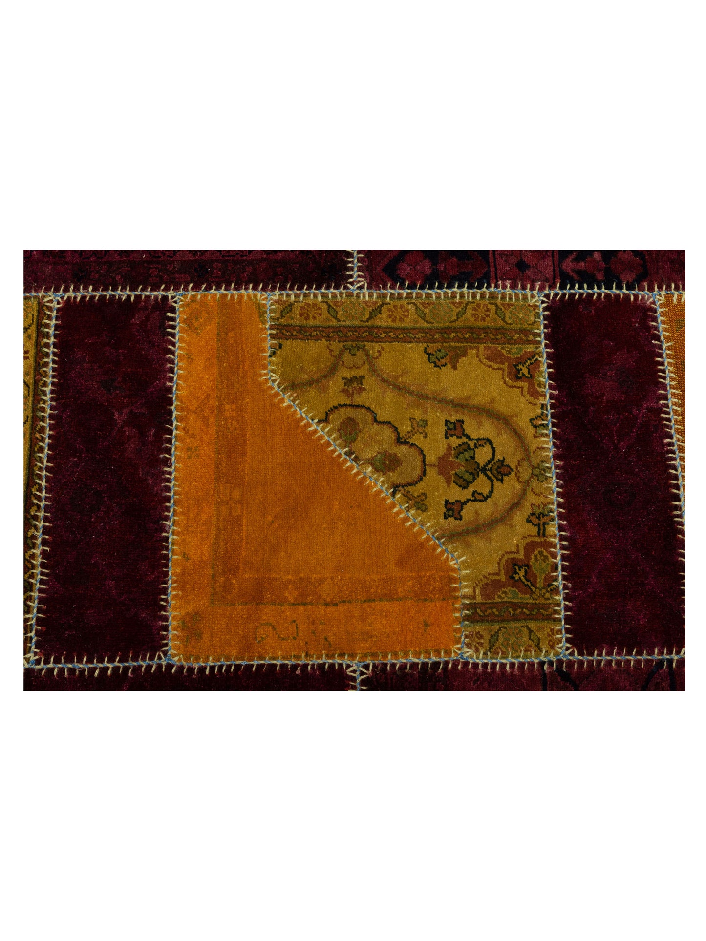 Patchwork Multi 9.4x12 Hand Knotted Rug
