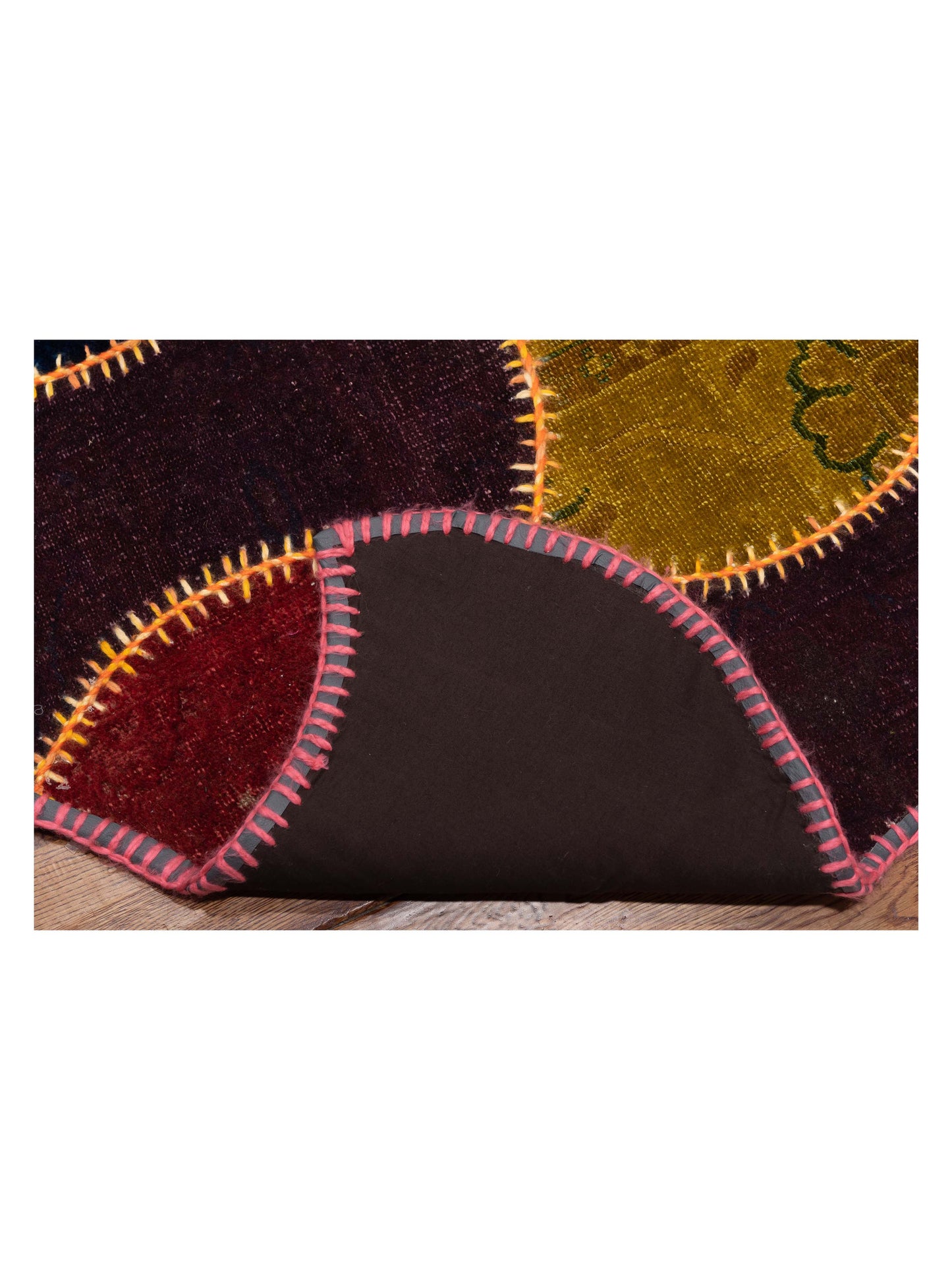 Patchwork Multi 10x11.4 Hand Knotted Rug