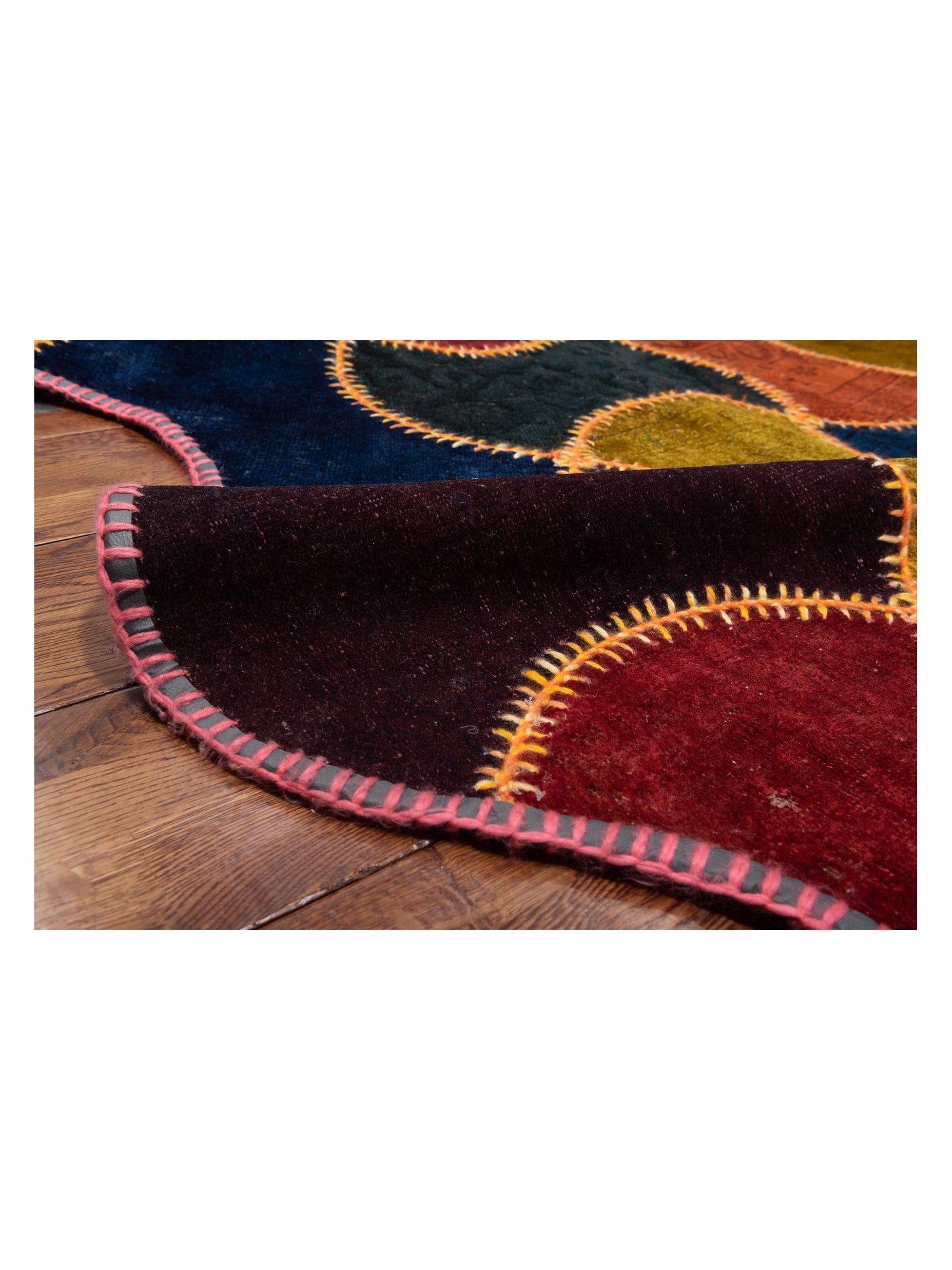 Patchwork Multi 10x11.4 Hand Knotted Rug