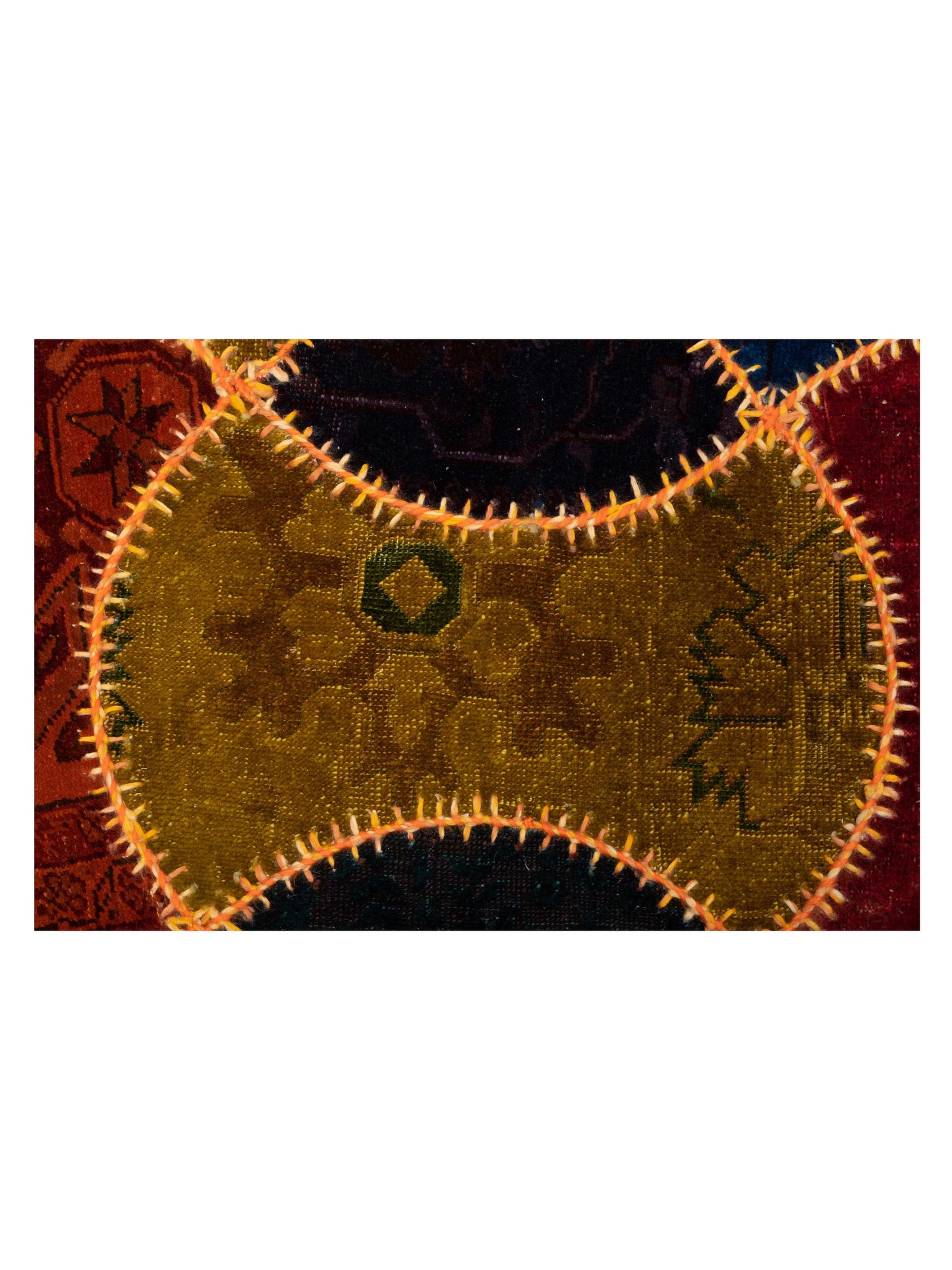 Patchwork Multi 10x11.4 Hand Knotted Rug