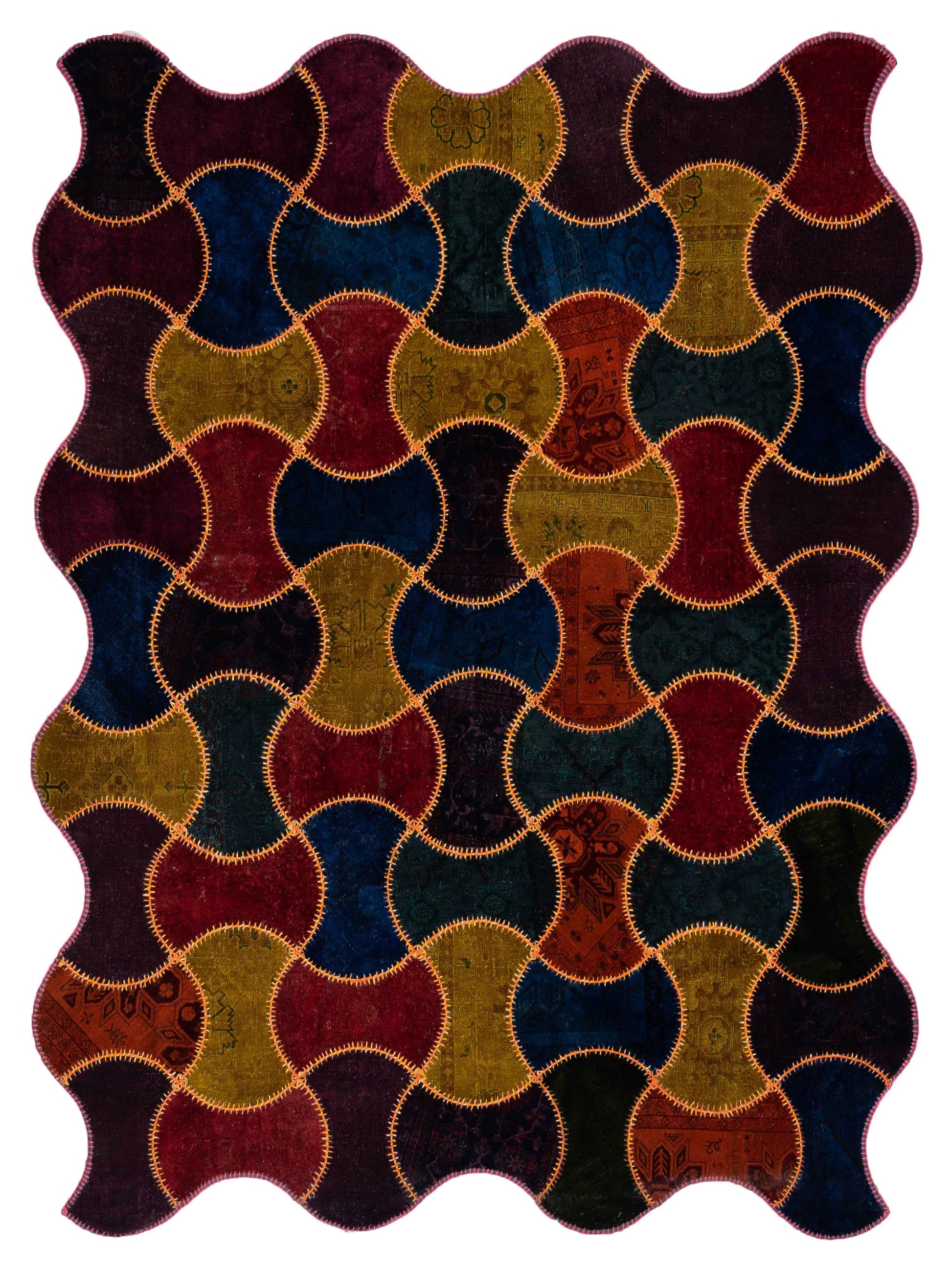 Pasha Turkish Vestige Patchwork  Multi  Contemporary