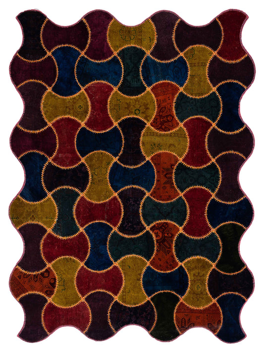 Pasha Turkish Vestige Patchwork  Multi  Contemporary