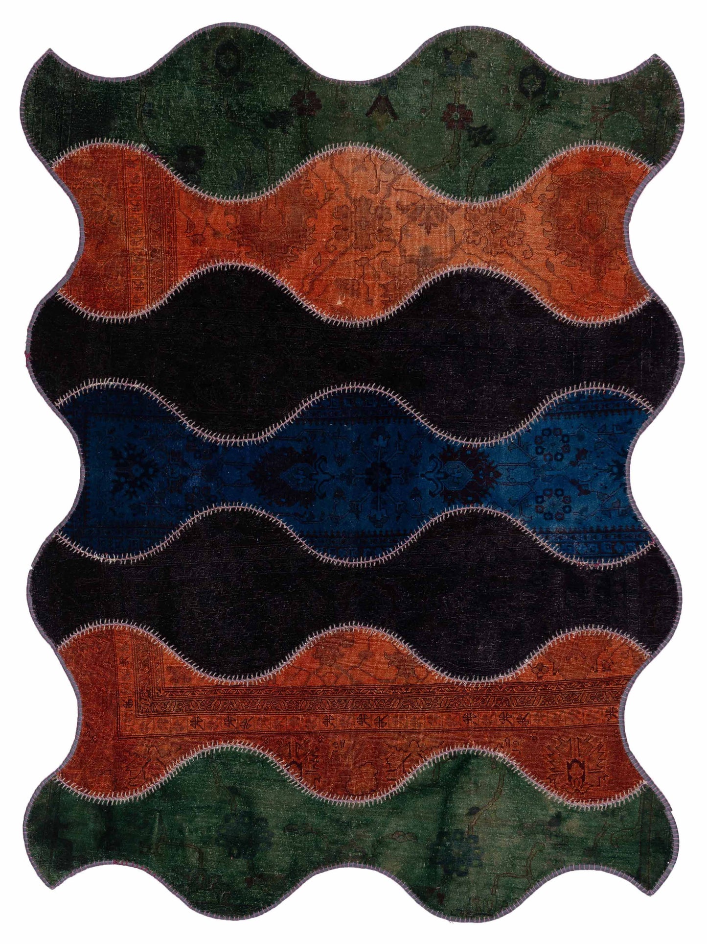 Pasha Turkish Vestige Patchwork  Multi  Contemporary